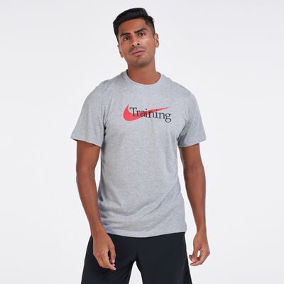 Nike Men's Dri-FIT Training T-Shirt Grey