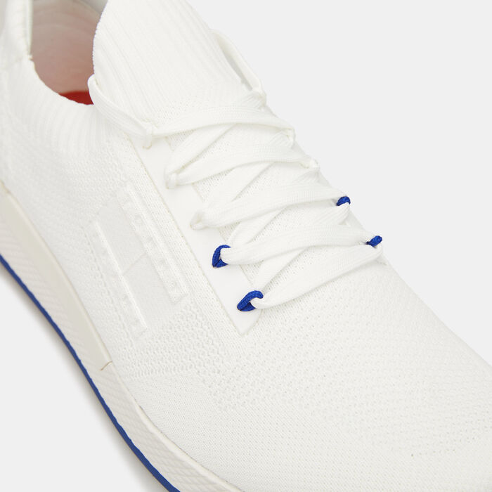 Tommy Hilfiger Men's Knitted Running Shoe White image number 4