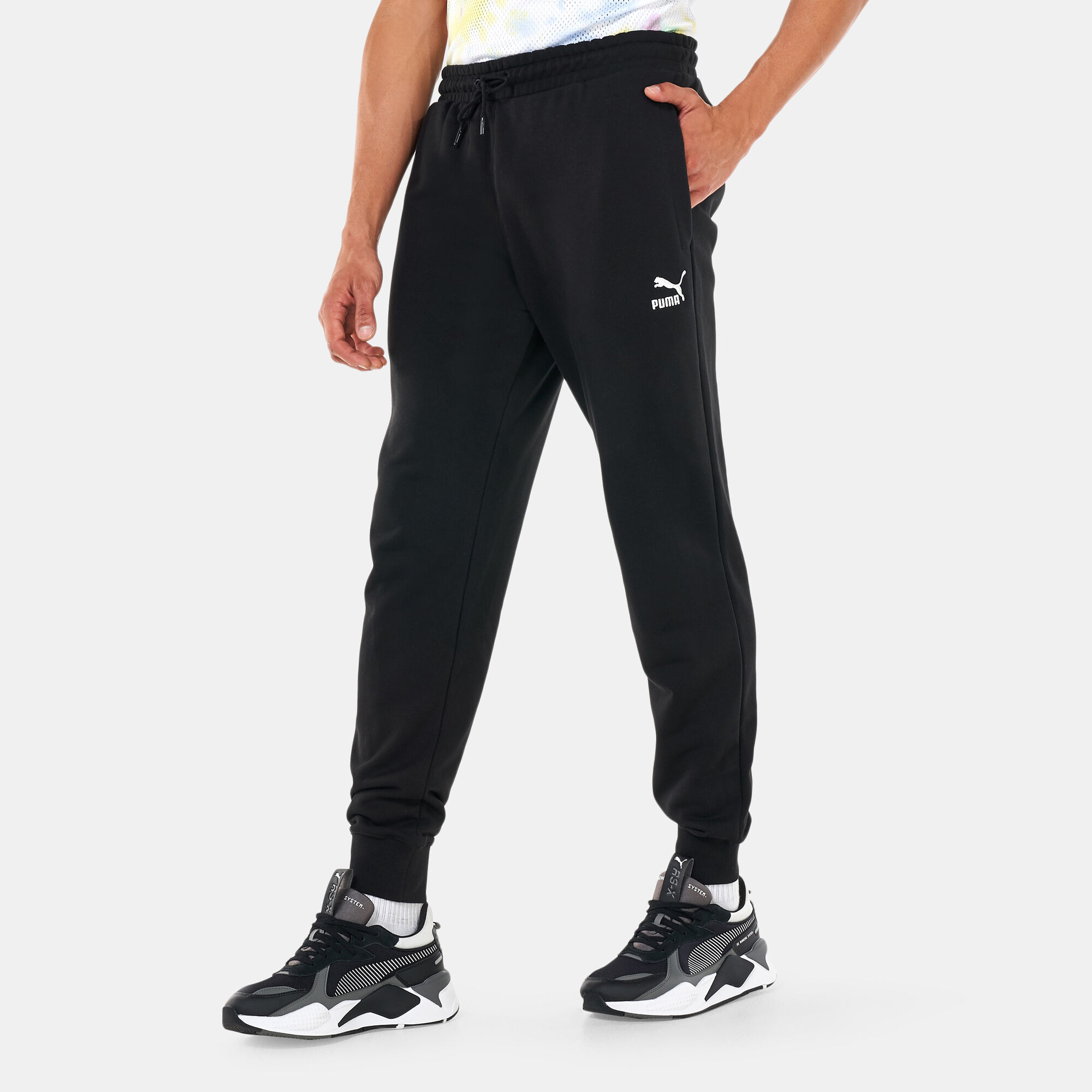 Cuffed best sale mens sweatpants