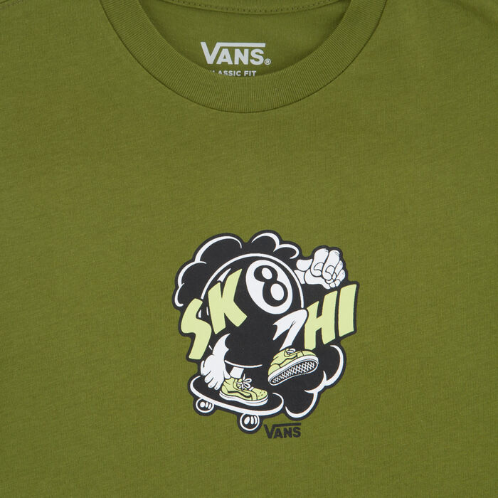 Vans Kids' Sk8-Hi Ball T‑Shirt Green image number 2