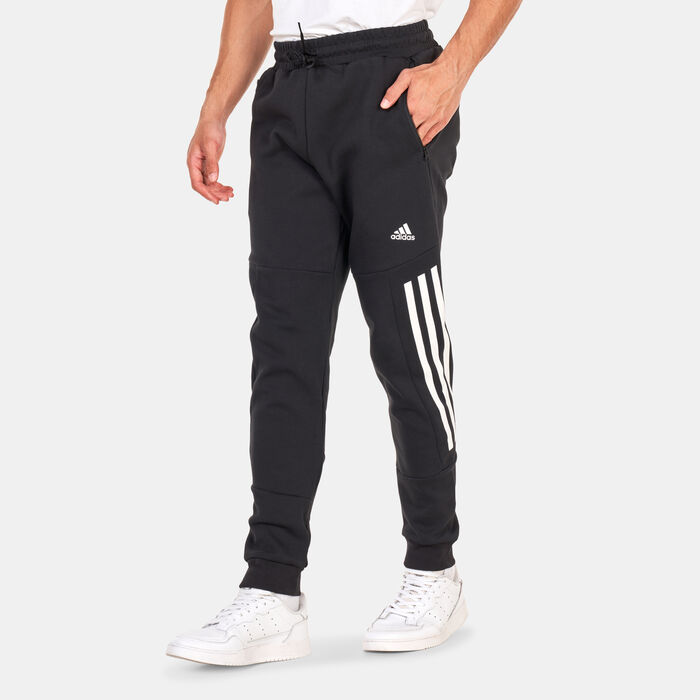 Future icons 3-stripes joggers in cotton mix, black, Adidas