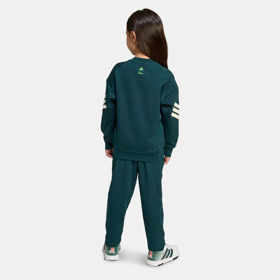 adidas Kids' Disney Mickey Mouse Top And Joggers Set Green