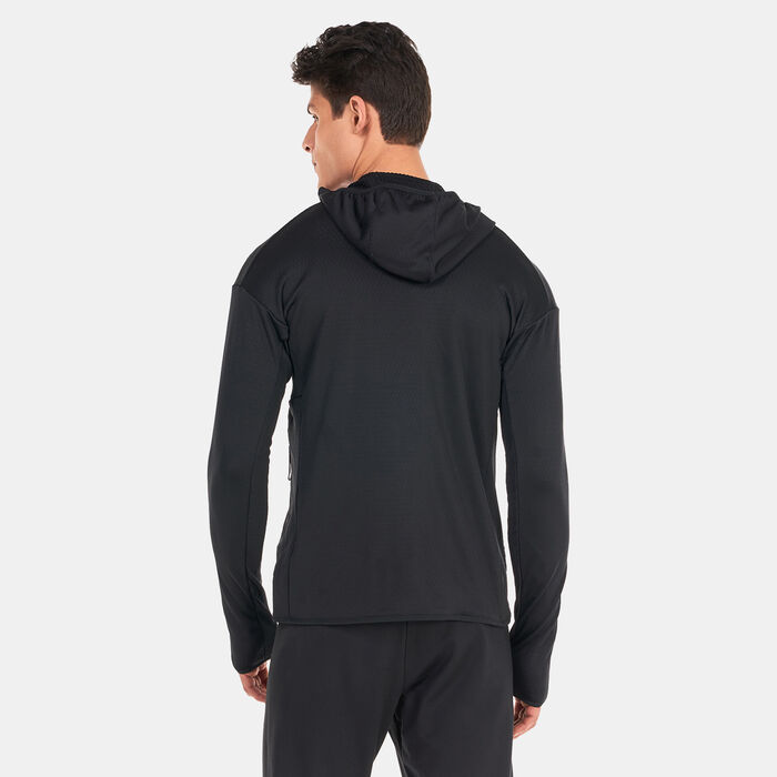 adidas Men's Terrex Tech Fleece Lite Hiking Jacket Green image number 1