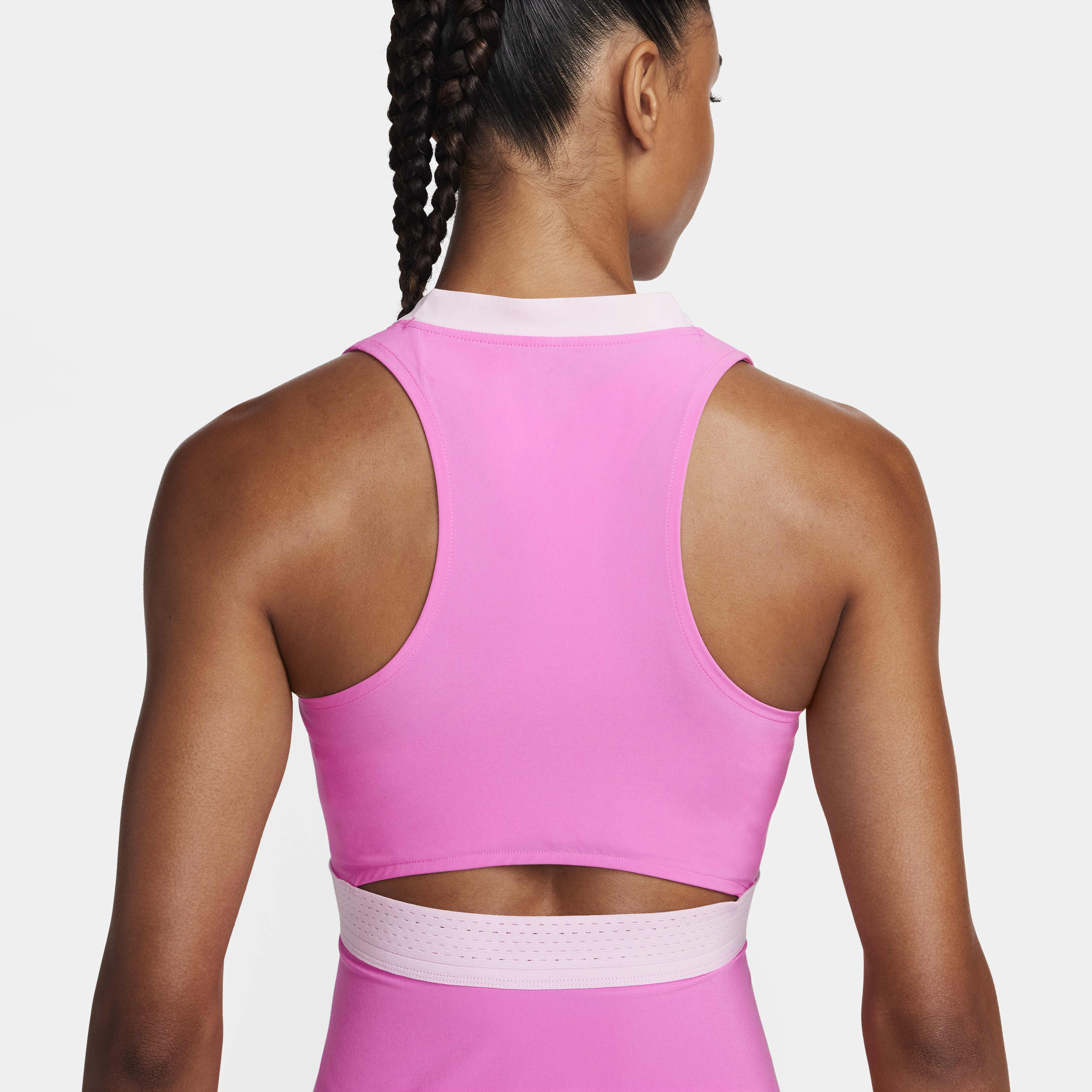 Pink nike tennis dress top