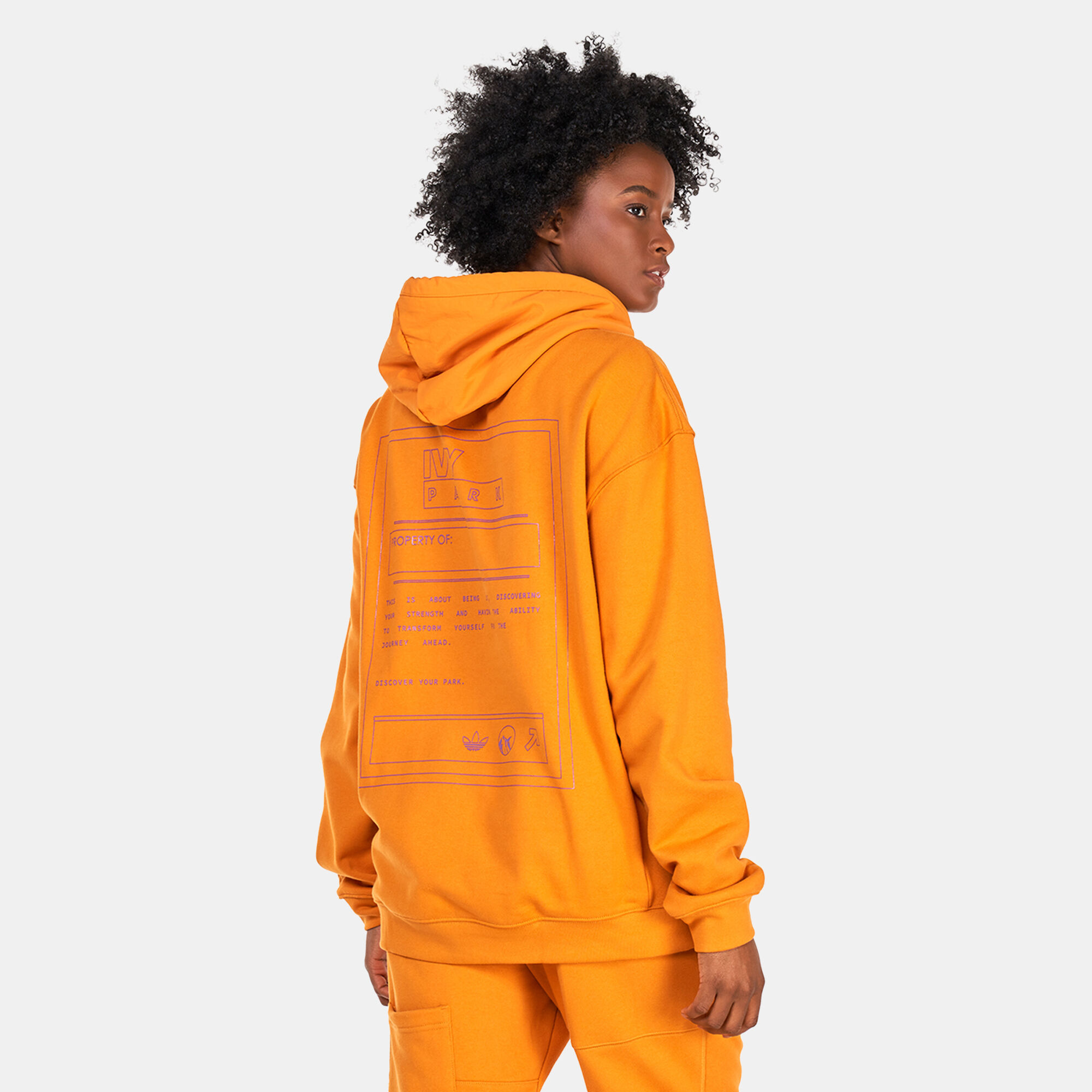 Adidas orange hoodie women's best sale