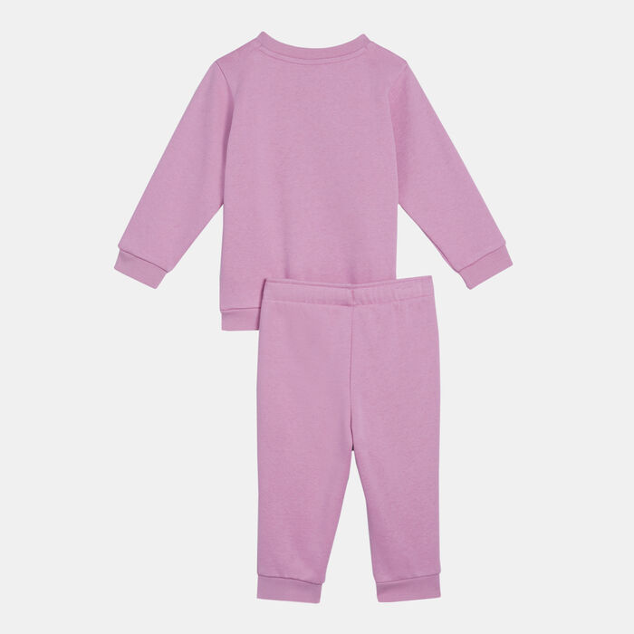 PUMA Kids' Minicats Essential+ Sweatshirt and Joggers Set Pink image number 1
