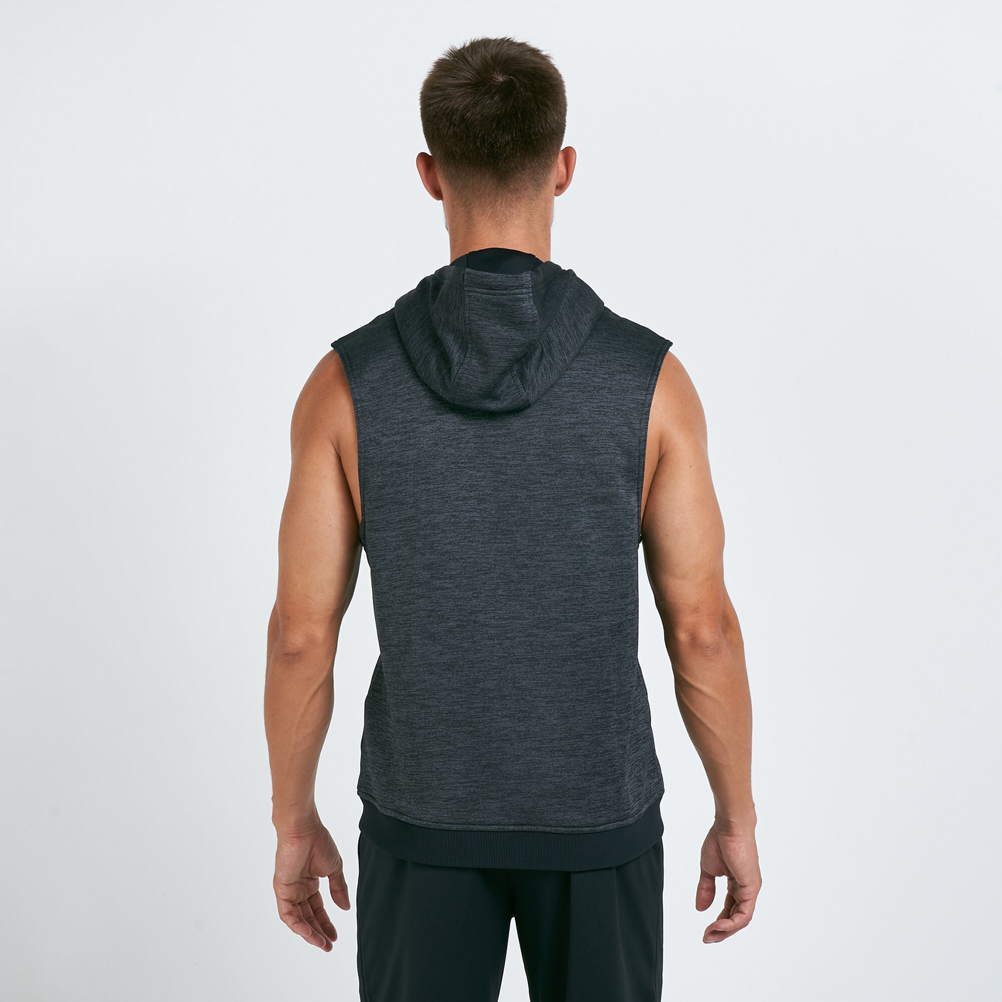 Graphic online sleeveless hoodie