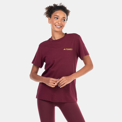 adidas Women's Terrex Graphic Altitude T-Shirt Red