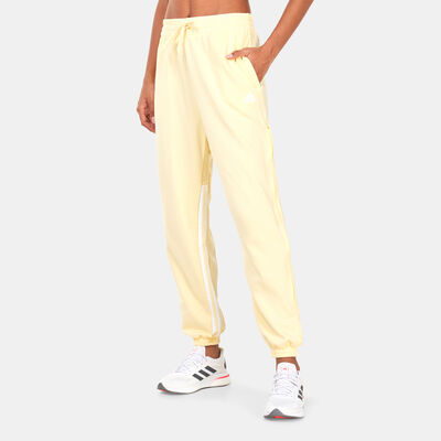 adidas Women's Hyperglam 3-Stripes Joggers Yellow
