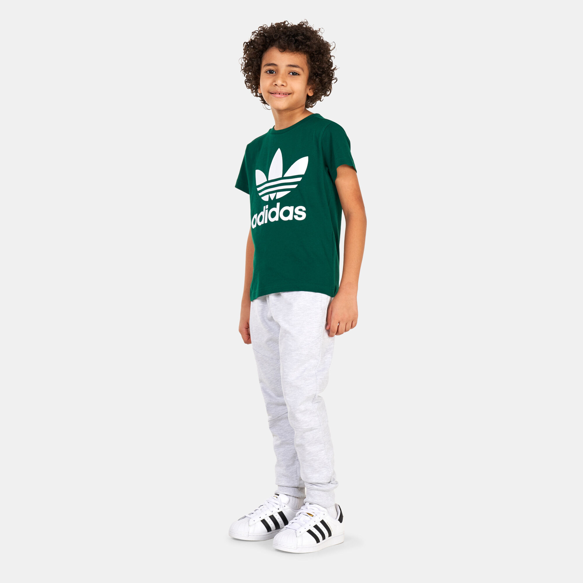 Kids Trefoil T Shirt Older Kids Green adidas Originals in Kuwait SSS