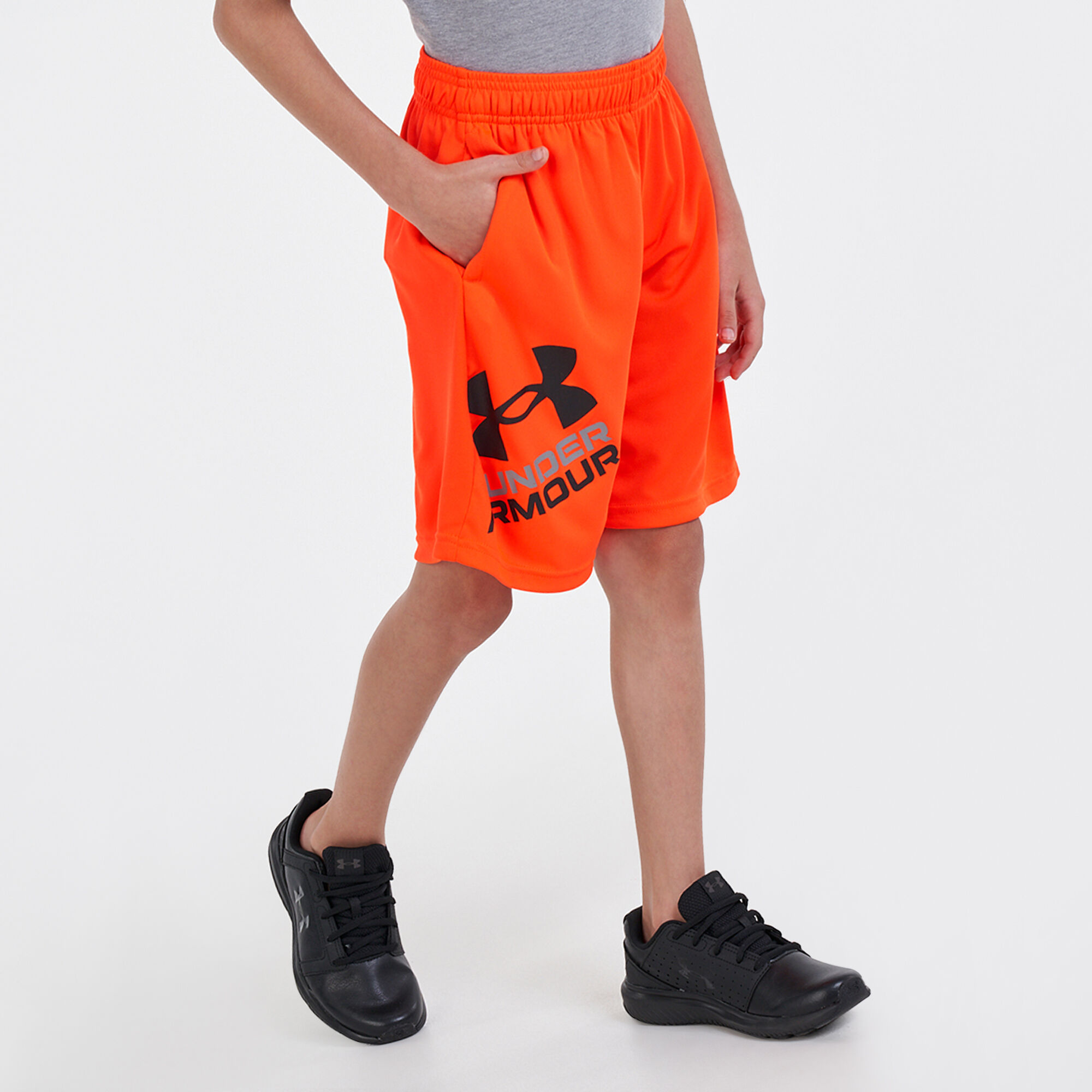 Boys orange deals under armour shorts