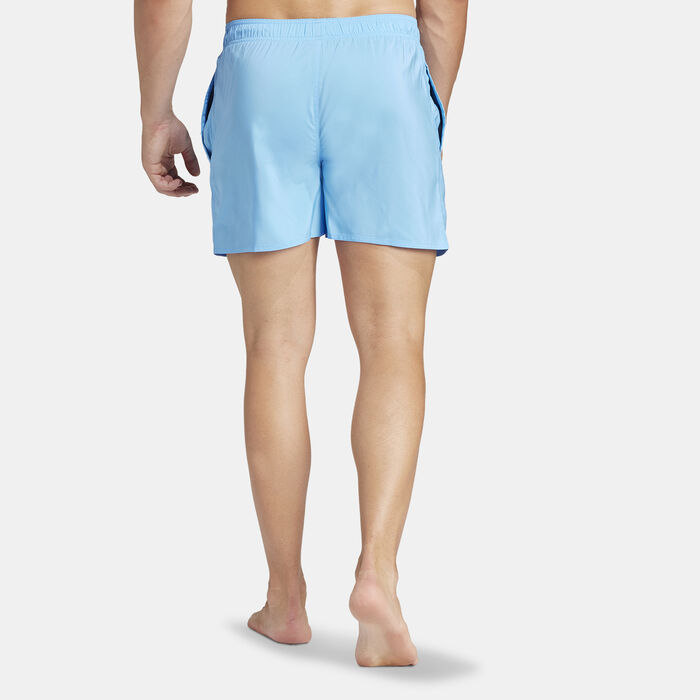 adidas Men's Solid CLX Swim Shorts Blue image number 1