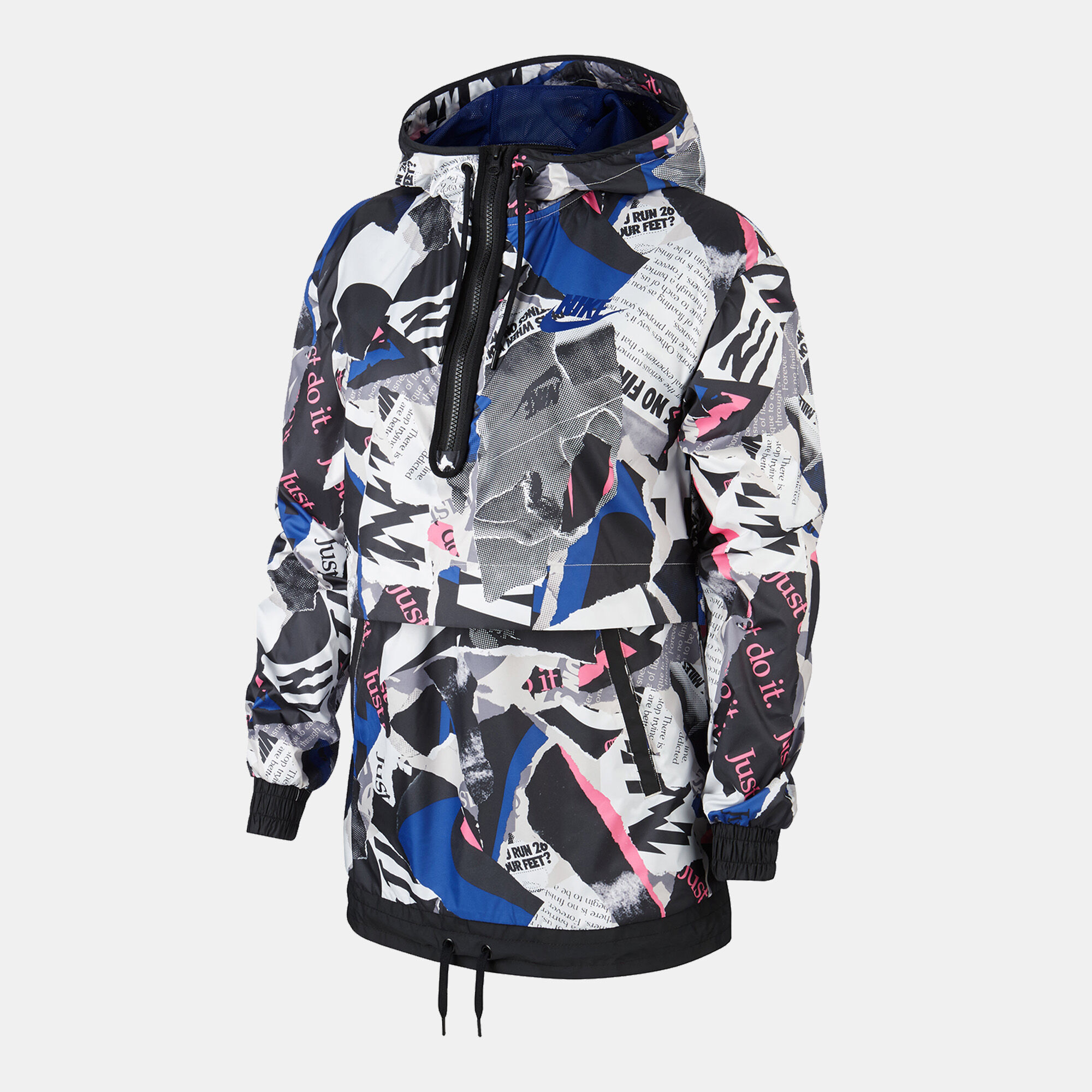 Nike newsprint jacket ladies hotsell