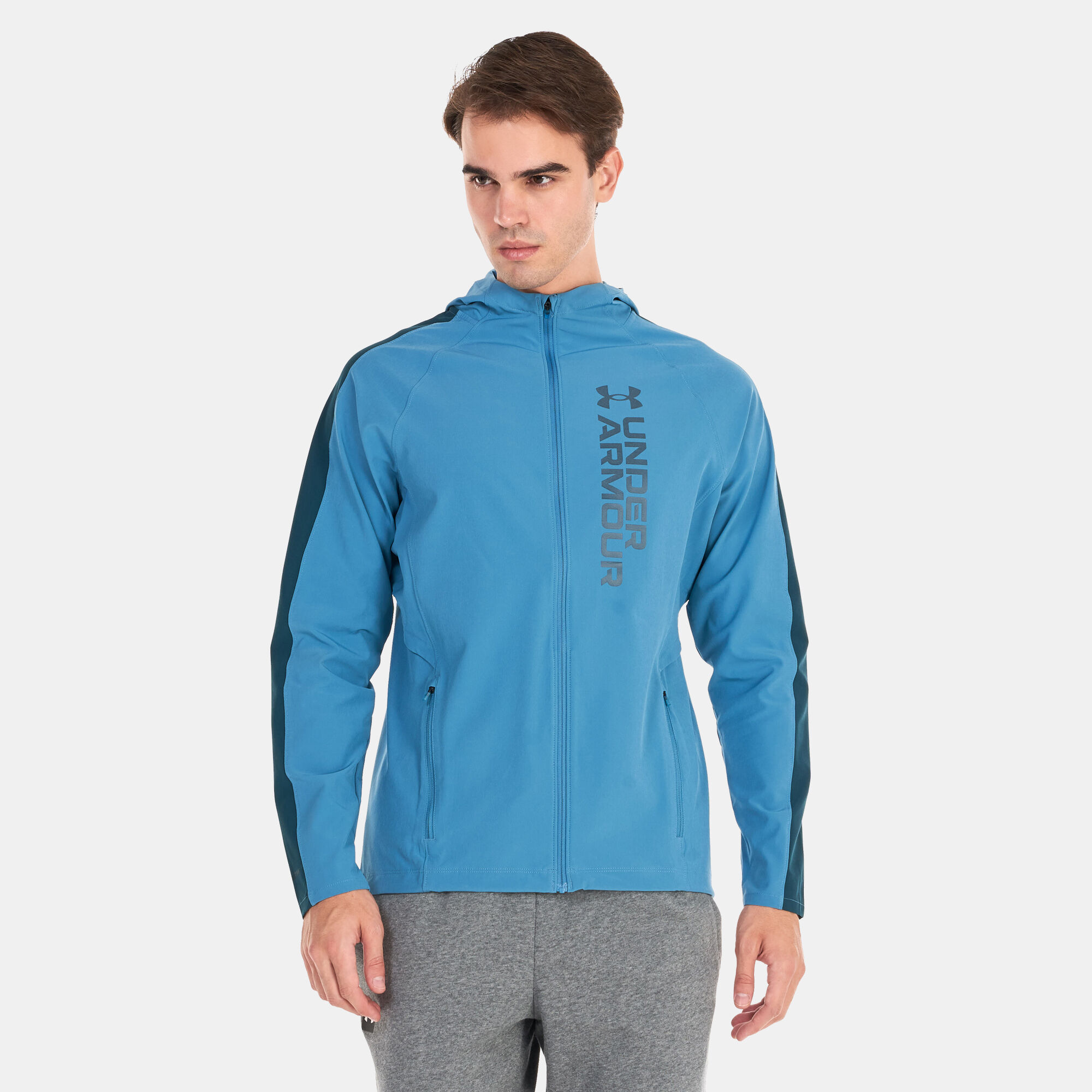 Under Armour Mens Outrun The Storm Jacket - Blue