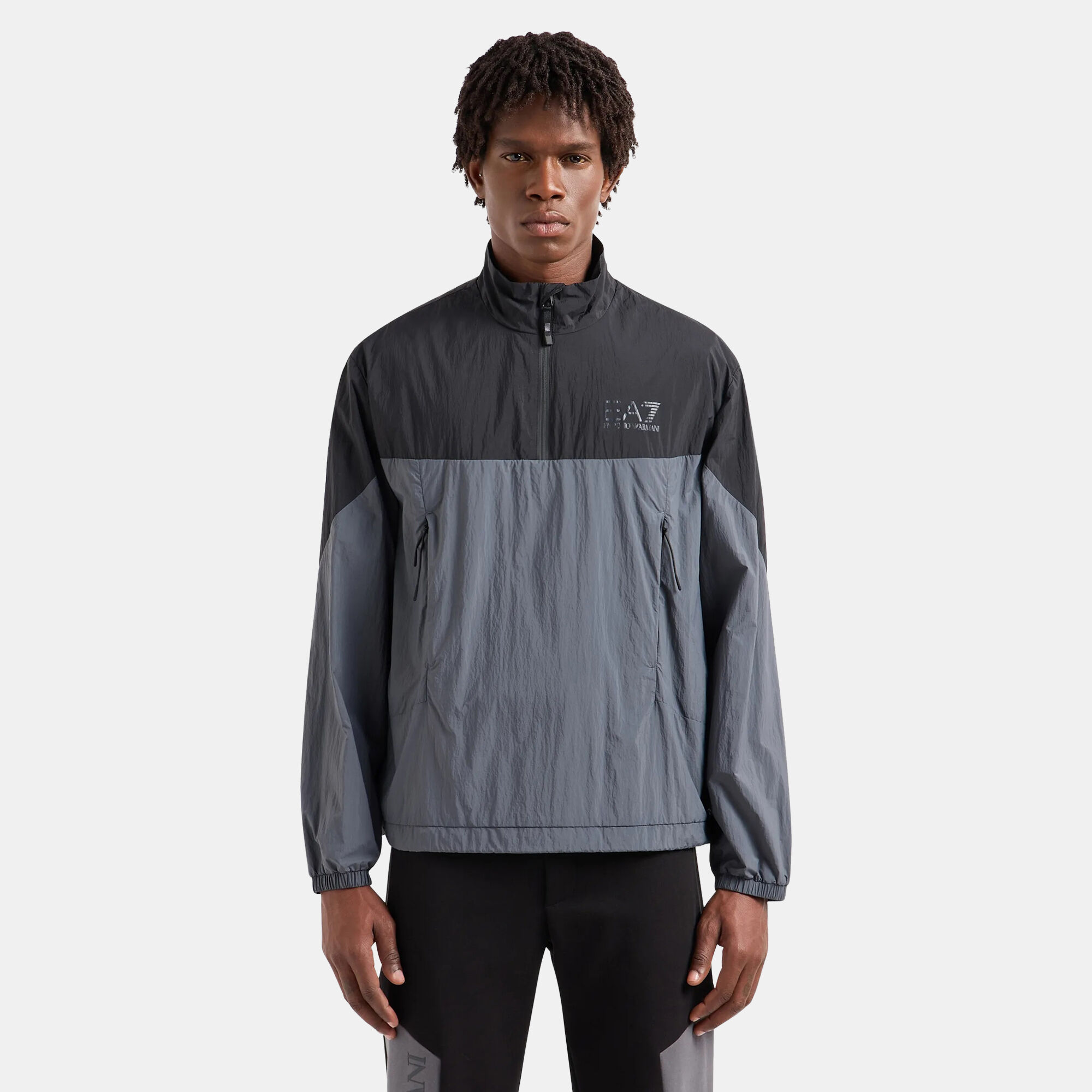 Men s Train Athletic Full Zip WIndbreaker Jacket Black EA7 Emporio Armani in Kuwait SSS