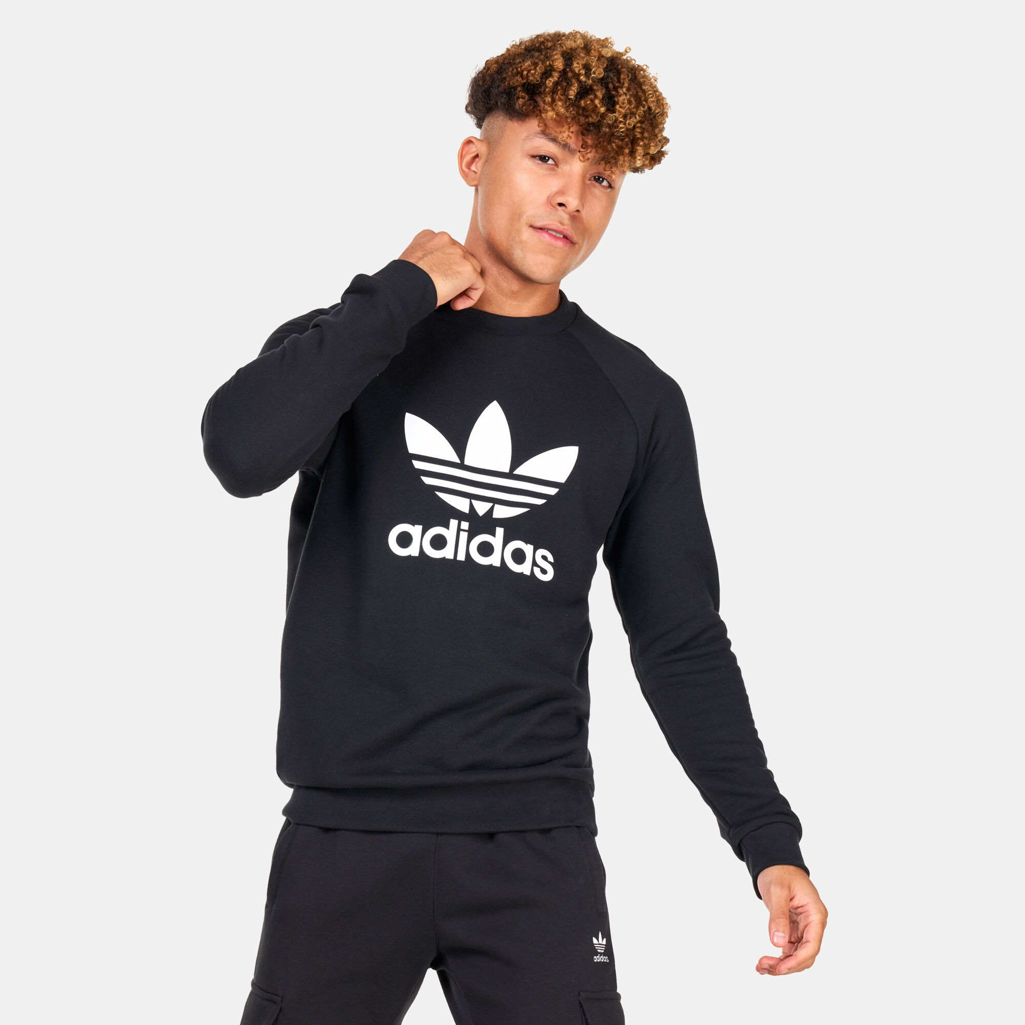 Adidas originals classic crew sweatshirt hot sale