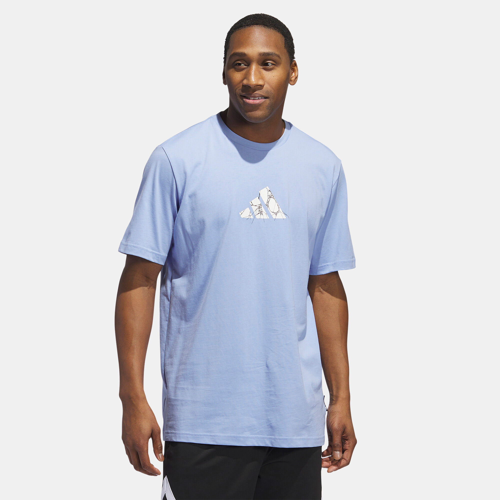 Men s Donovan Mitchell Foundation T Shirt Blue adidas in Kuwait SSS