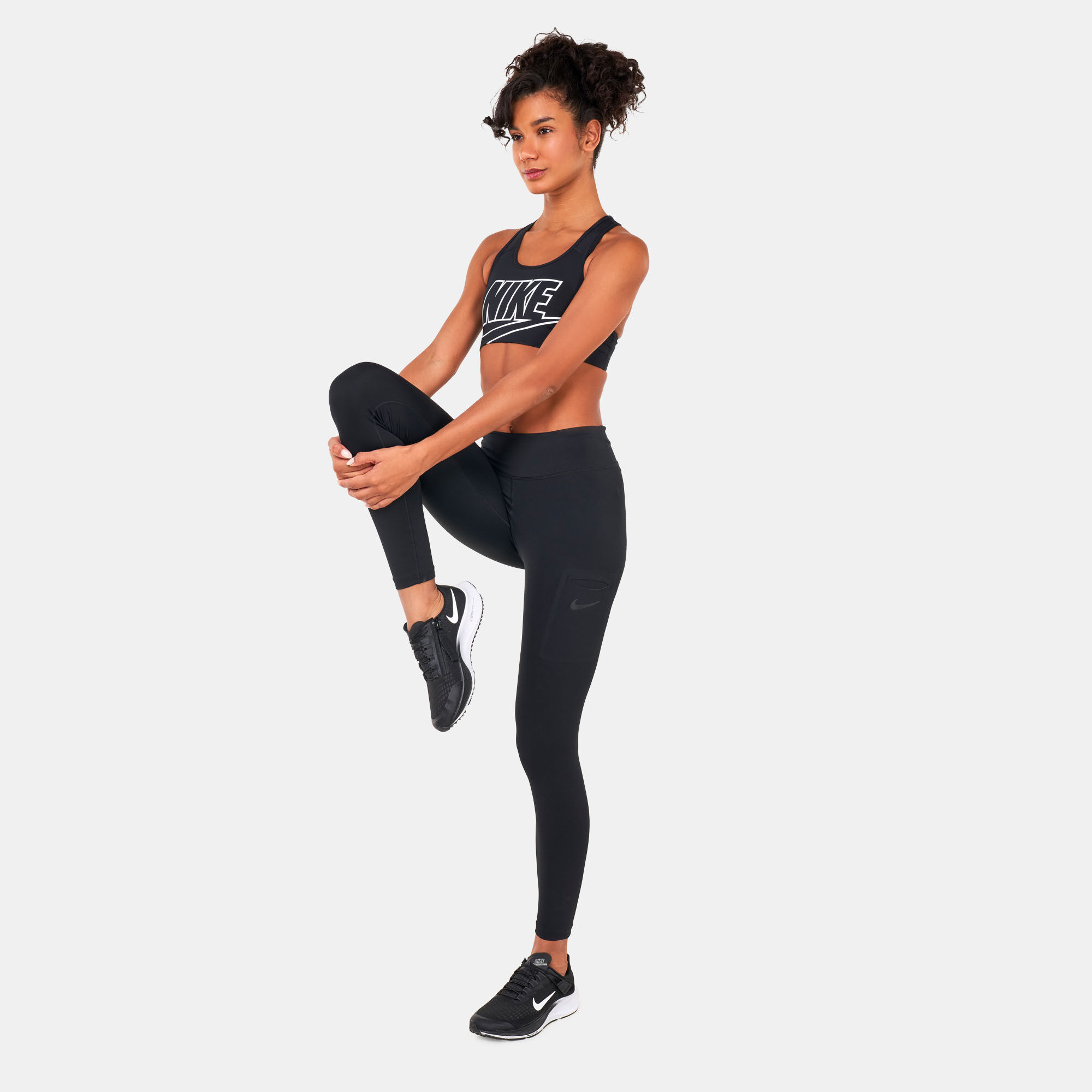 Women s Swoosh Futura Sports Bra Black Nike in Kuwait SSS