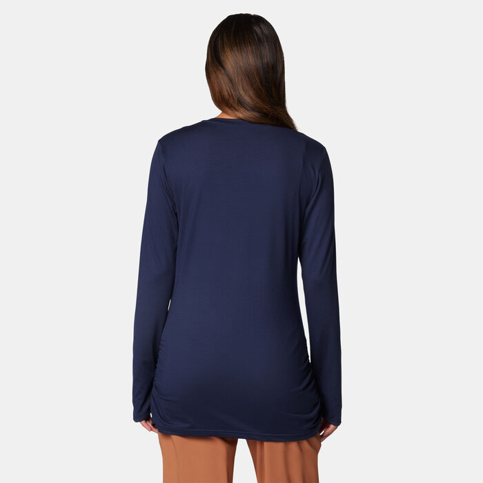 Columbia Women's Leslie Falls Hiking Top Blue image number 1