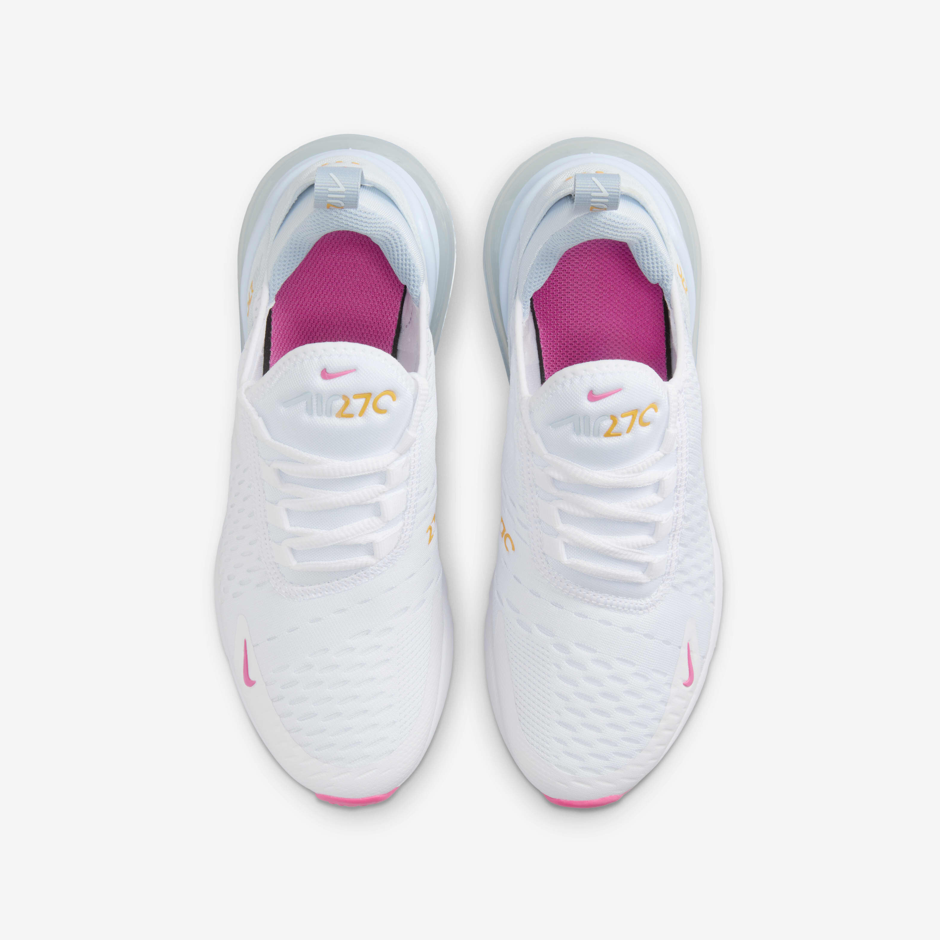 Kids pink nike 270 hot sale