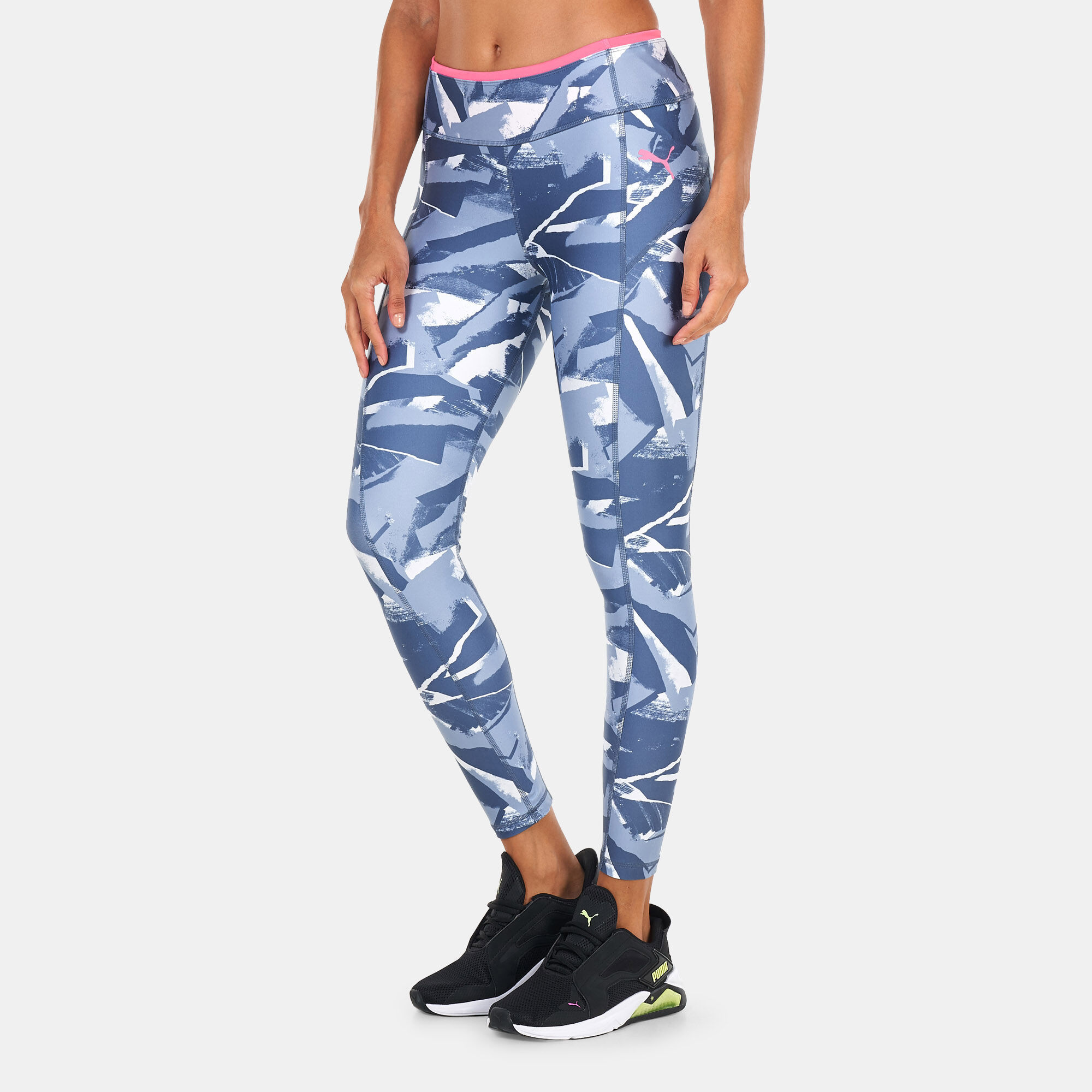 Women s Modern Sports Printed 7 8 Leggings Blue PUMA in Kuwait SSS
