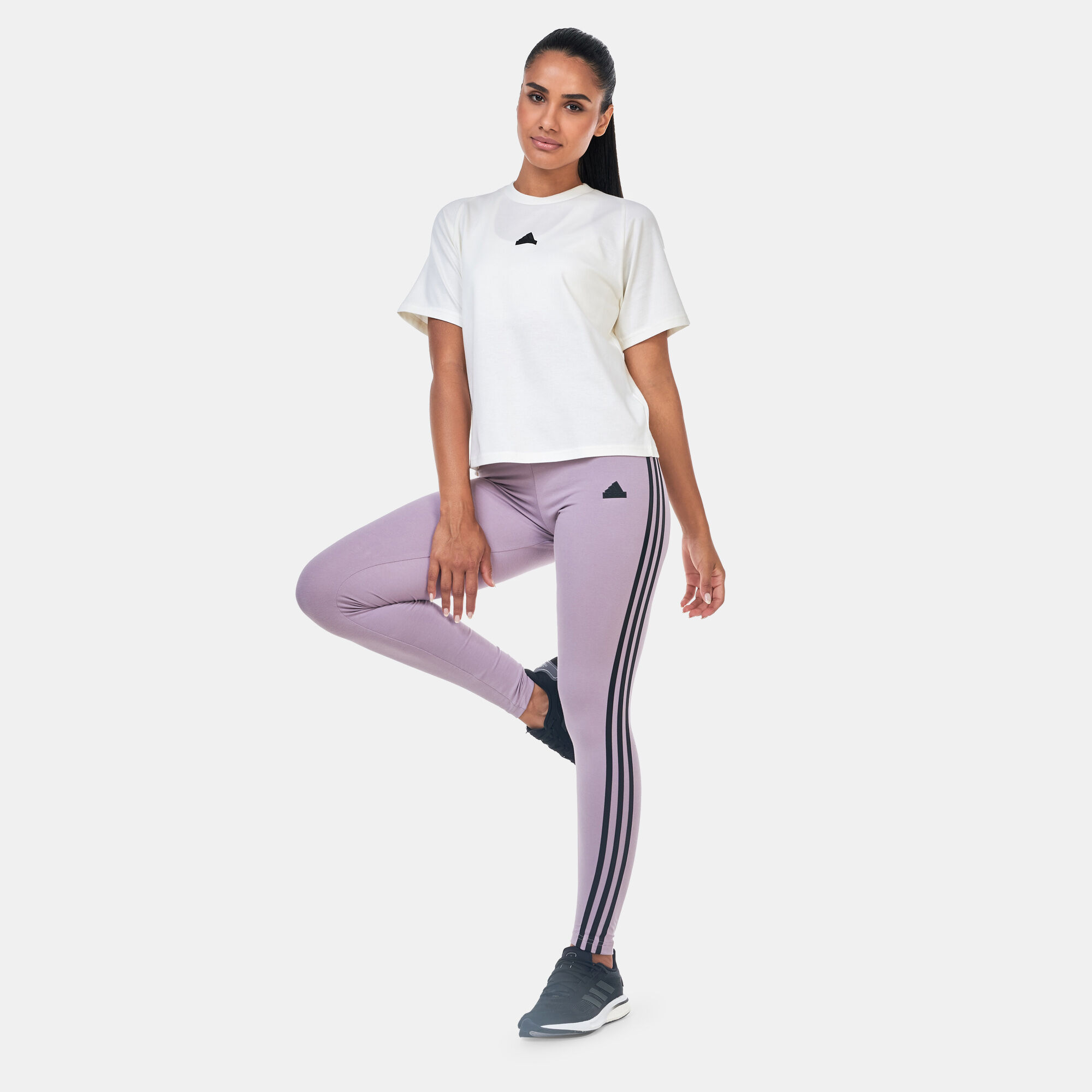 Purple adidas leggings new arrivals