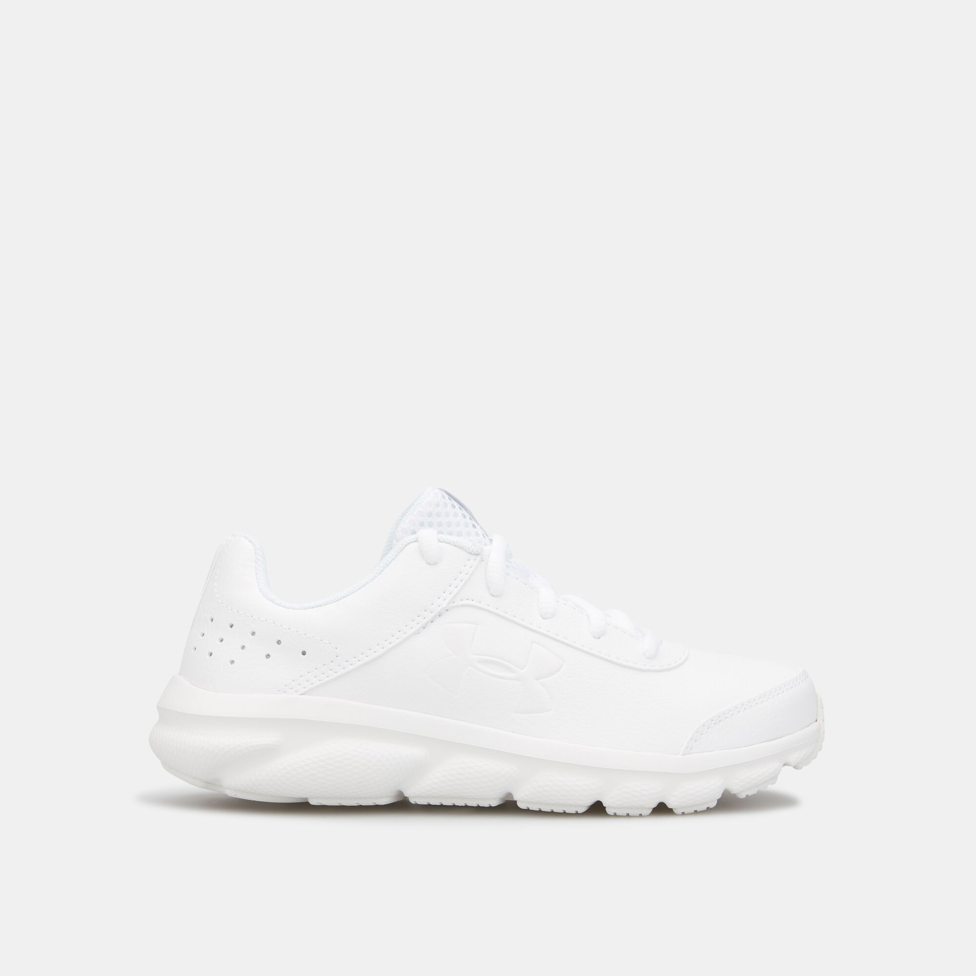 Under armour shoes kids white on sale