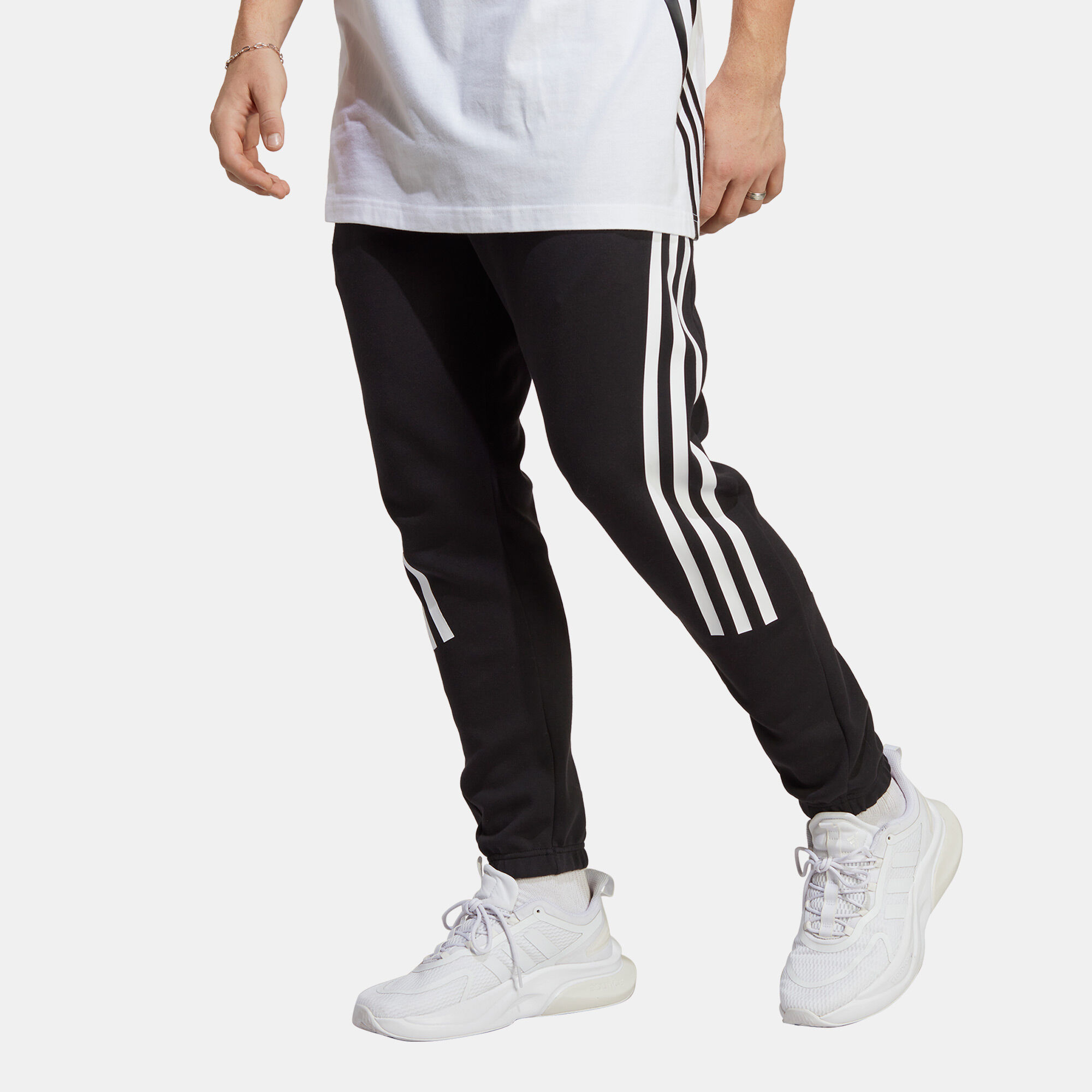 Adidas originals 3 stripe joggers mens discount