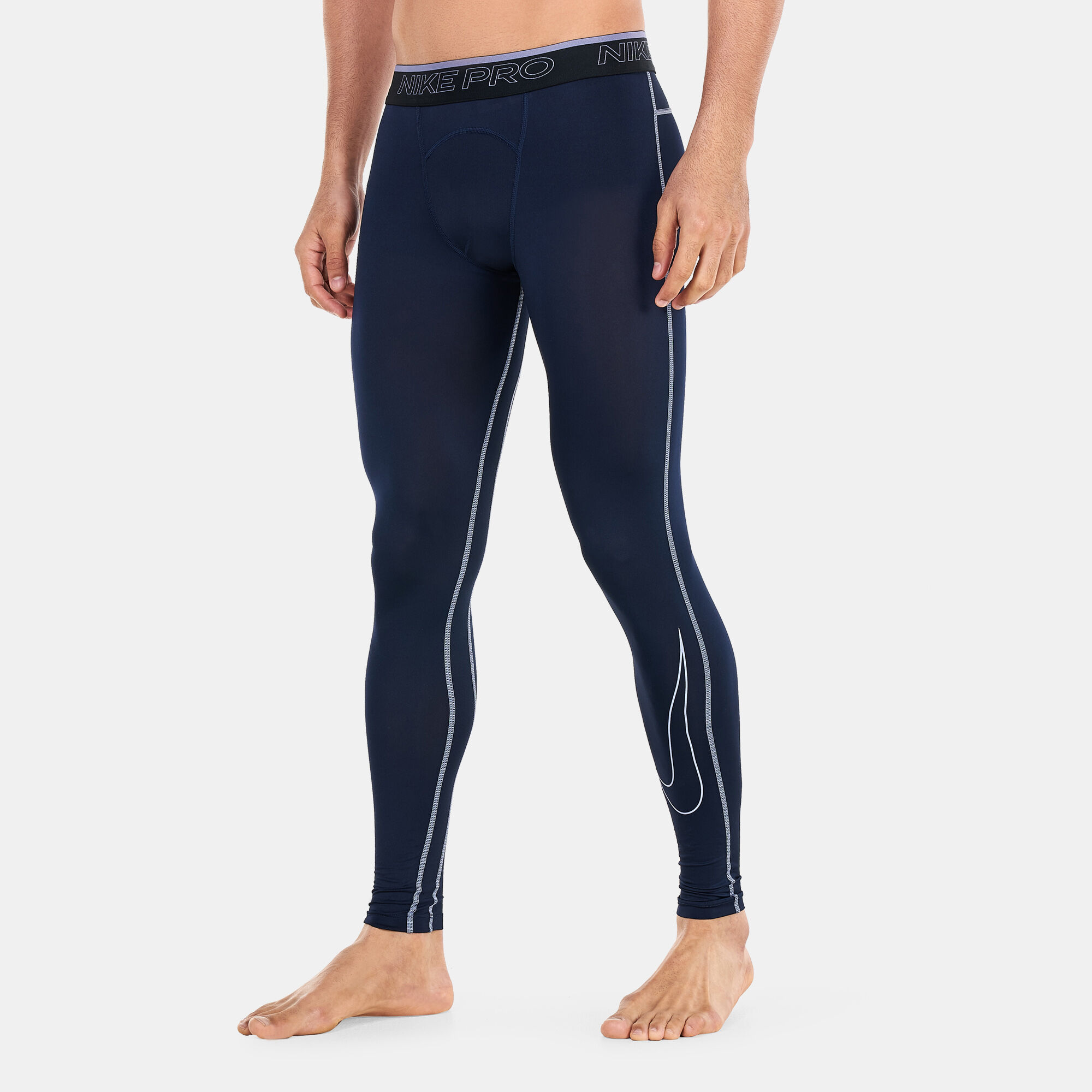 Men s Pro Dri FIT Tights Blue Nike in Kuwait SSS