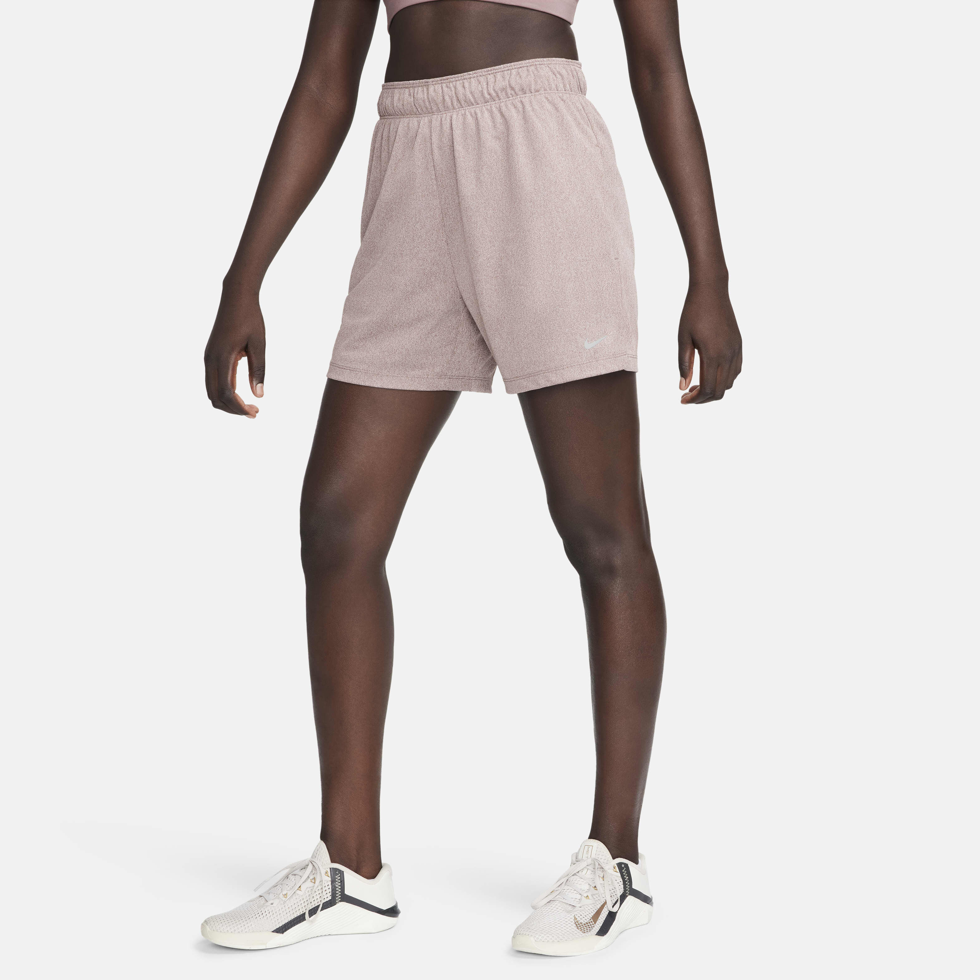 Women s Attack Dri FIT Fitness Mid Rise Shorts Pink Nike in Kuwait SSS