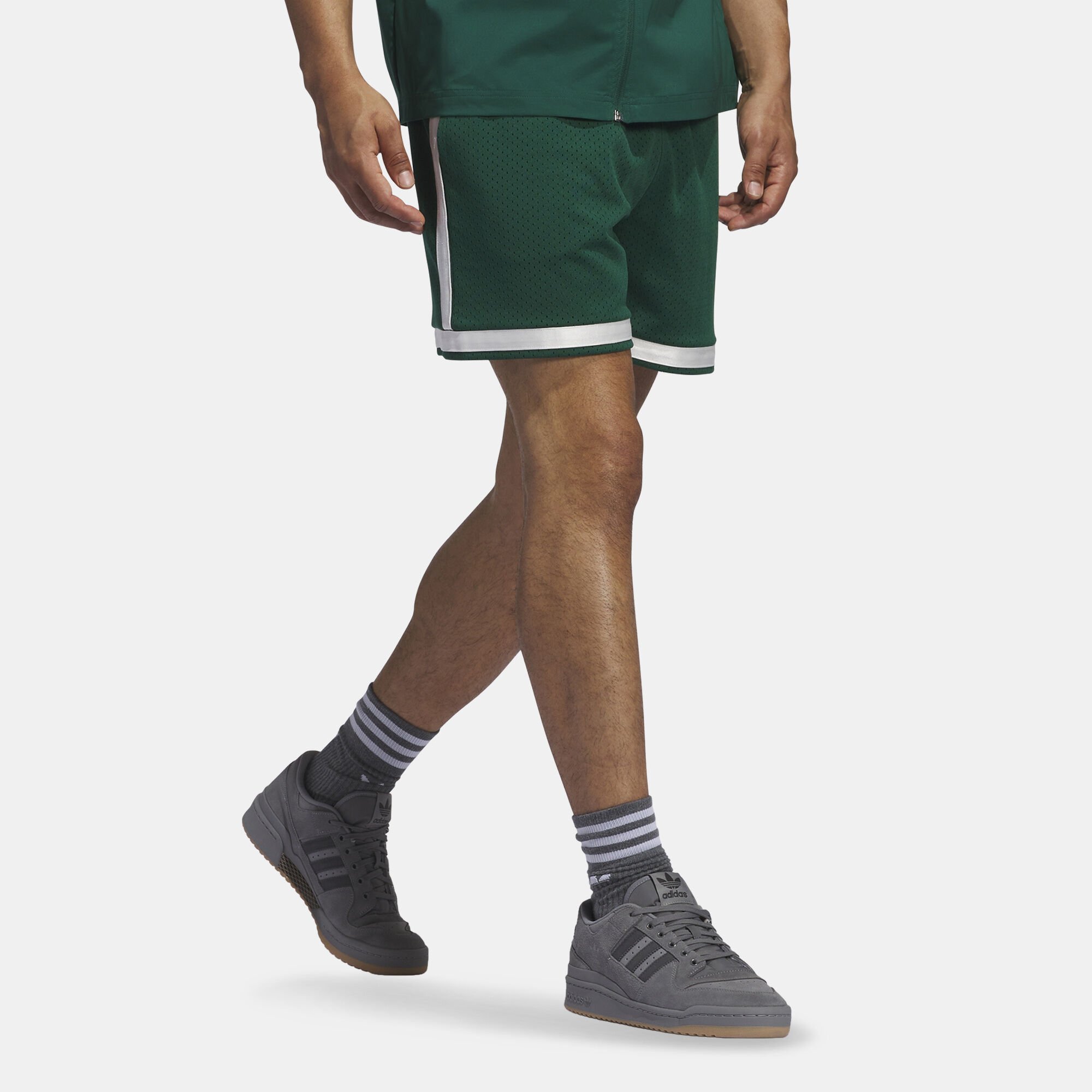 Adidas green basketball shorts online