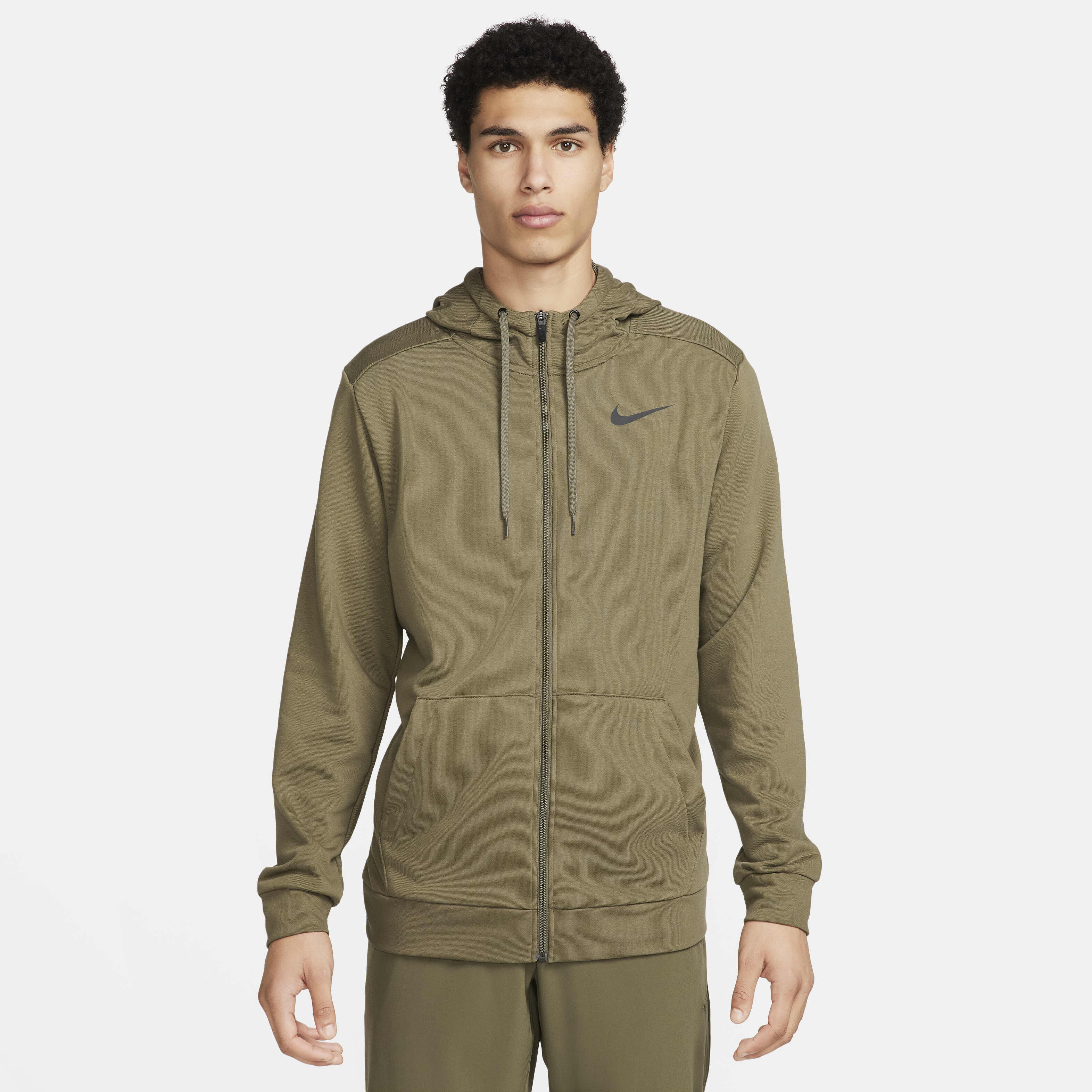Men s Dry Dri FIT Fitness Full Zip Hoodie Green Nike in Kuwait SSS