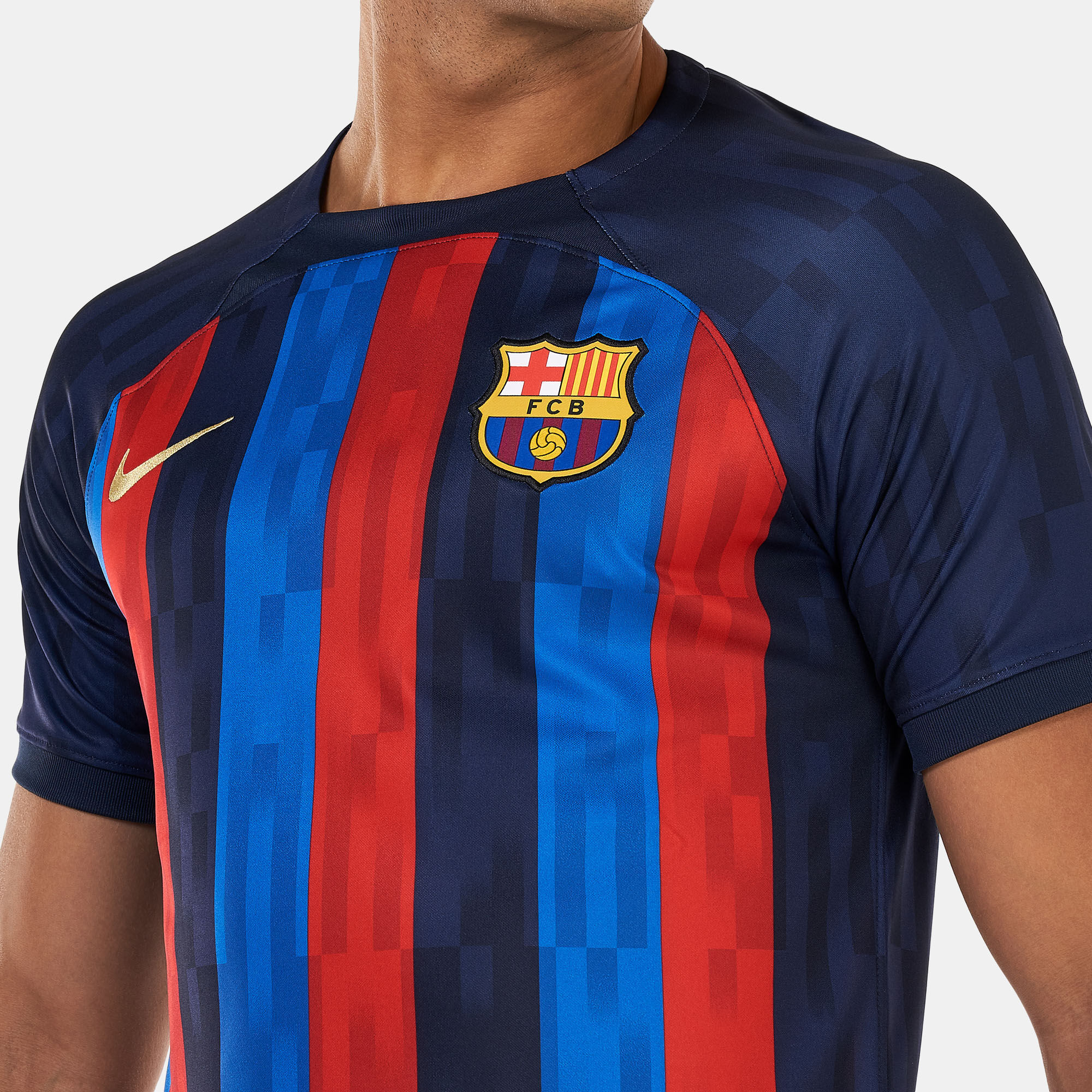 Men s Dri FIT F.C. Barcelona Stadium Home Jersey 20222 23