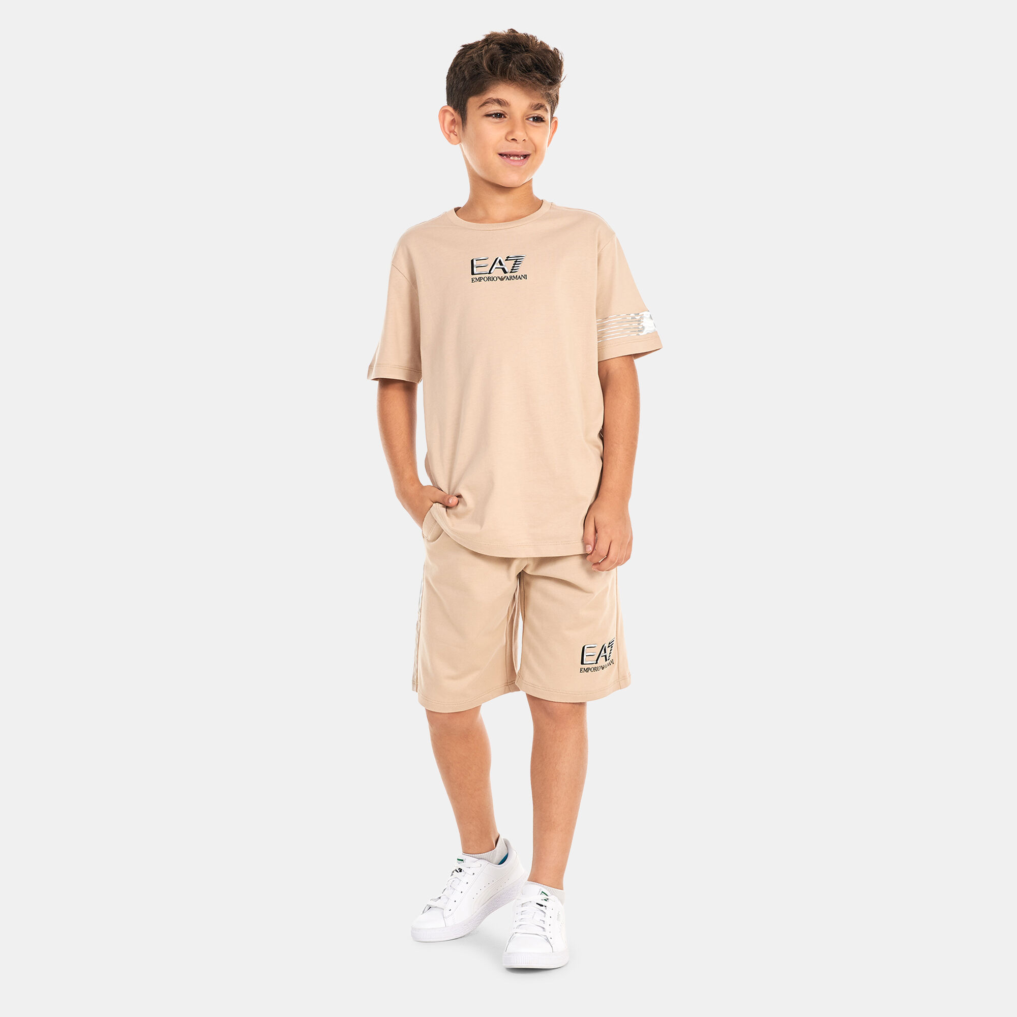 Armani boys shorts discount