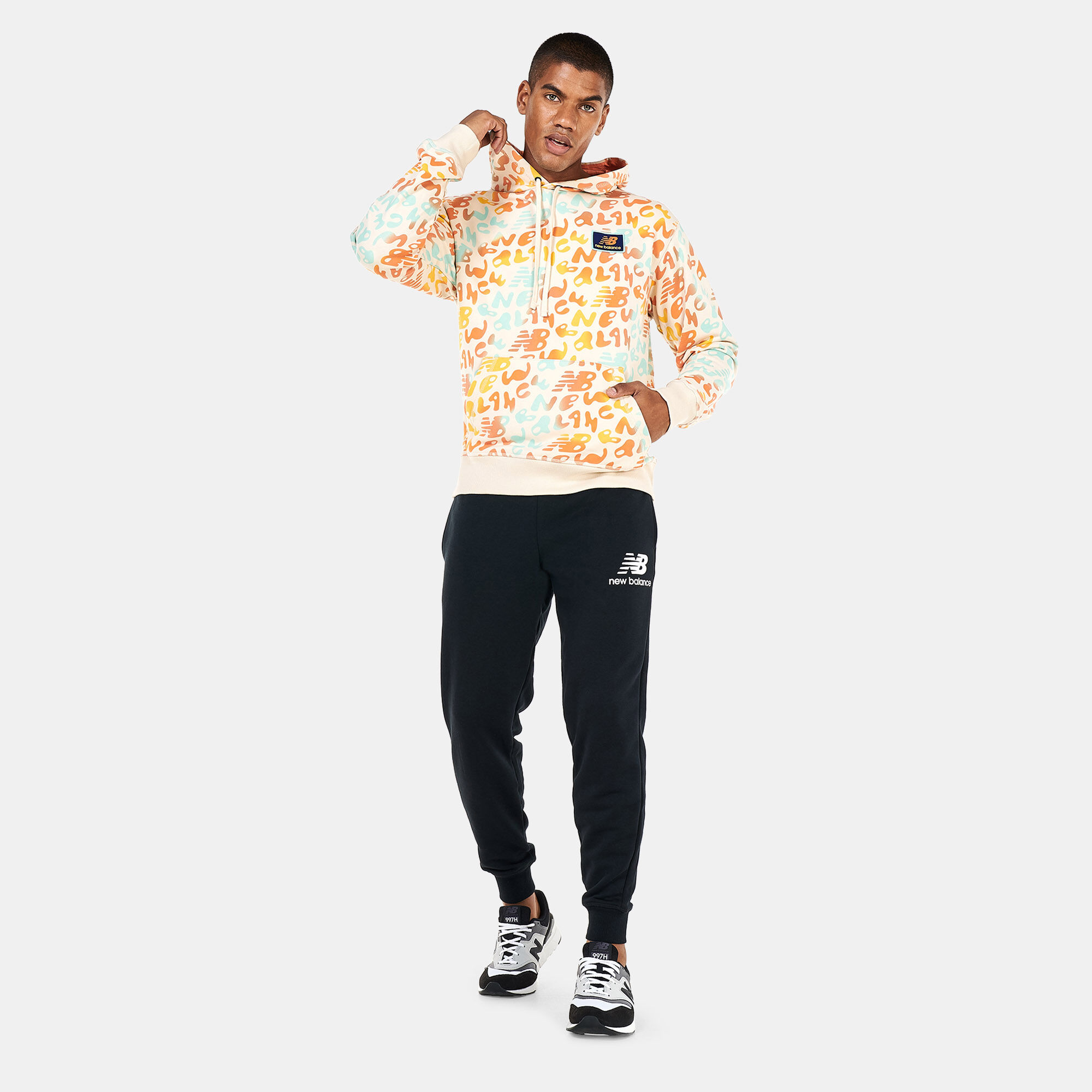 Buy New Balance Men s NB Athletics Day Tripper Printed Hoodie