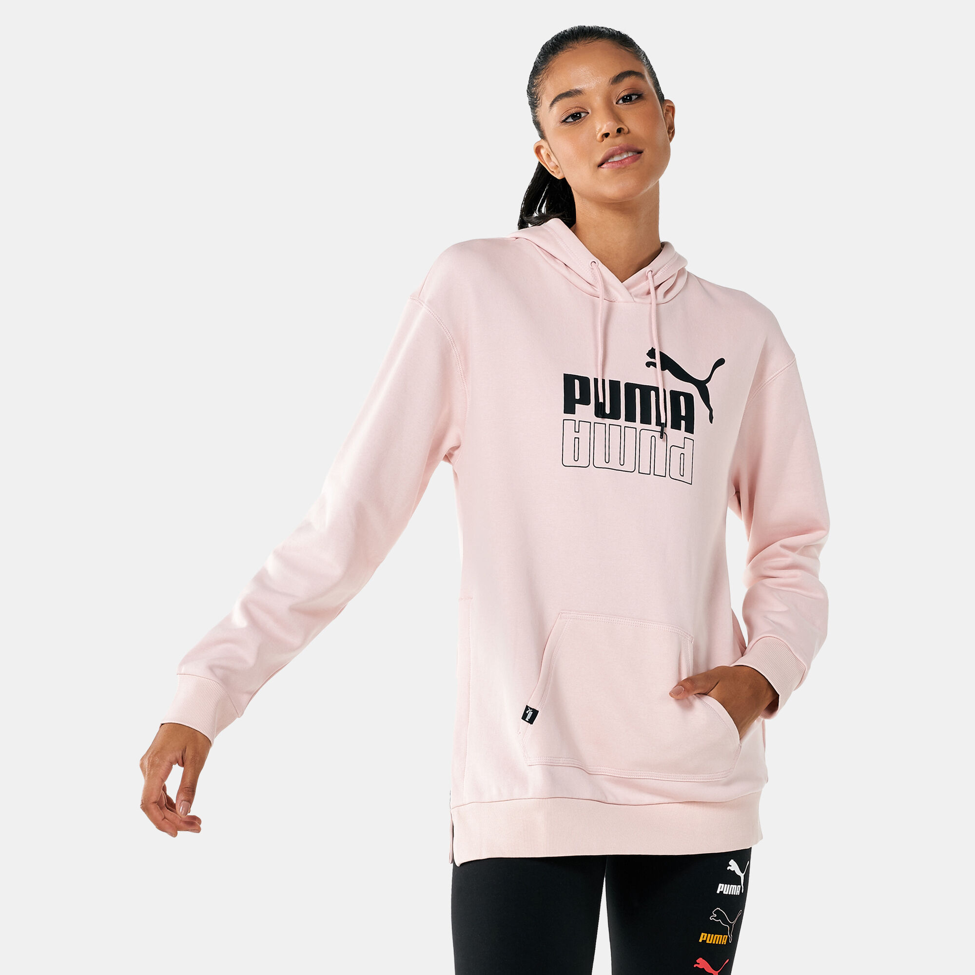 Puma elongated hoodie deals
