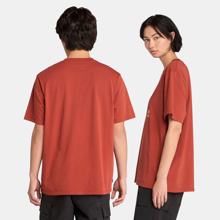 Timberland Men's Boot Graphic T-Shirt Orange image number 1