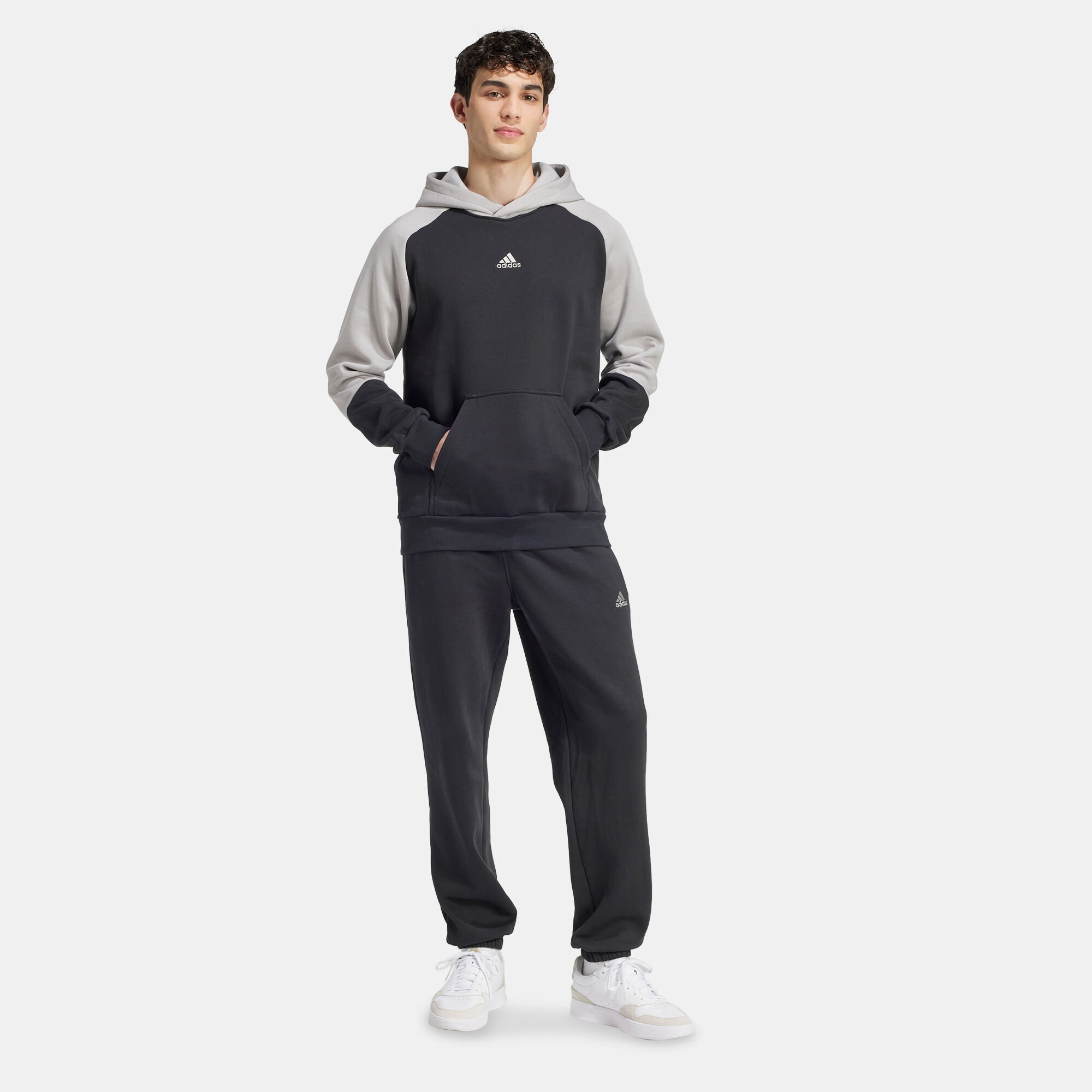 Men s Sportswear Fleece Colourblock Tracksuit Black adidas in Kuwait SSS