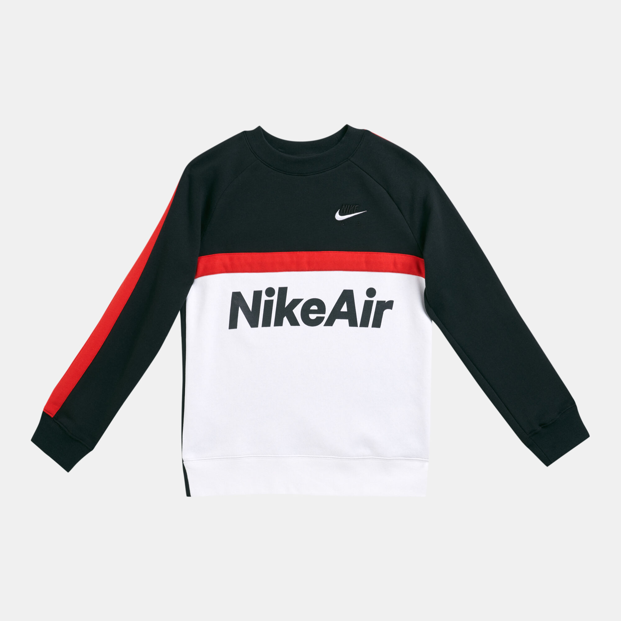 Nike air crewneck sweatshirt white hot sale black red