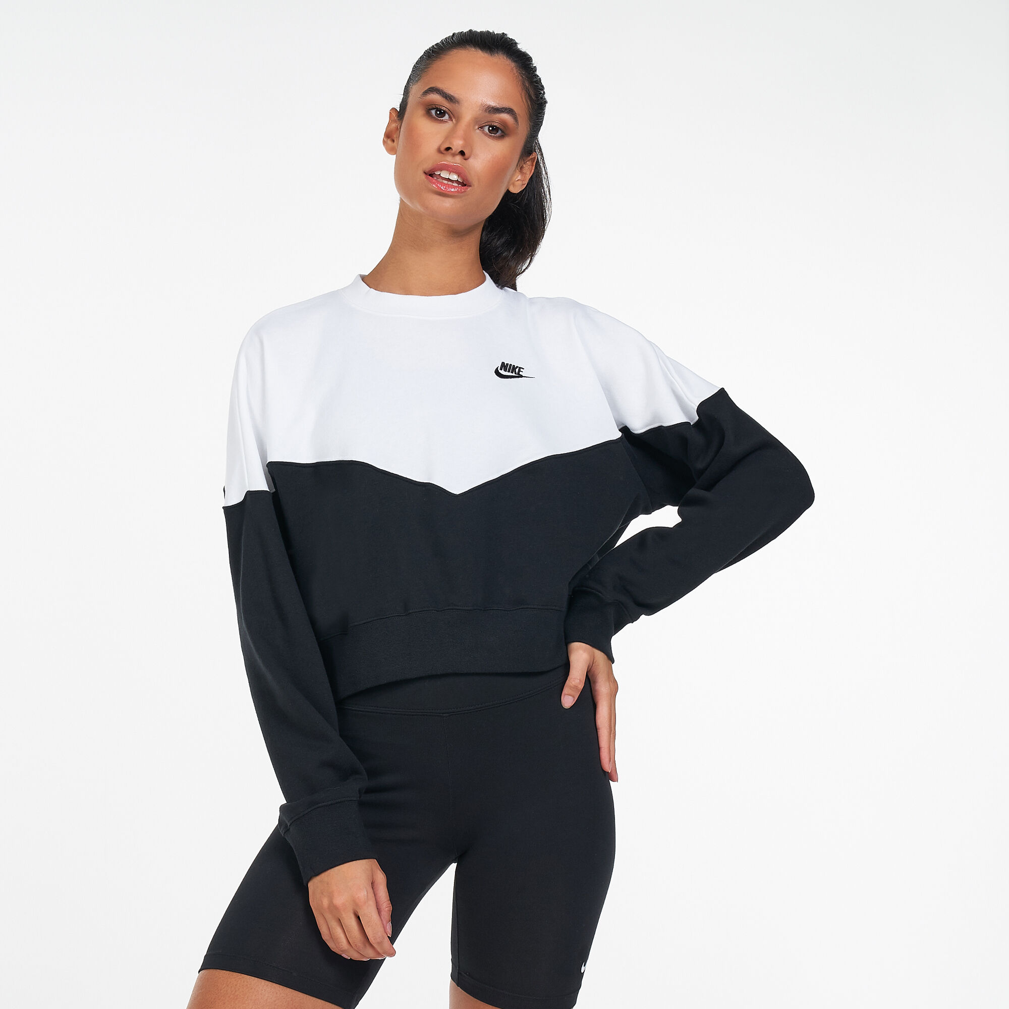 Women's fleece crew new arrivals nike sportswear heritage
