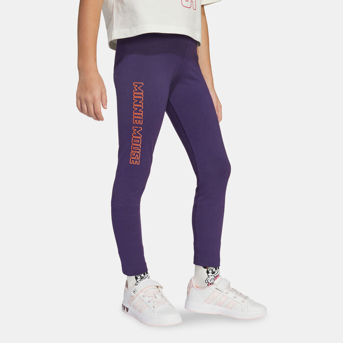 adidas Kids' Disney Minnie Mouse Leggings Purple image number 0