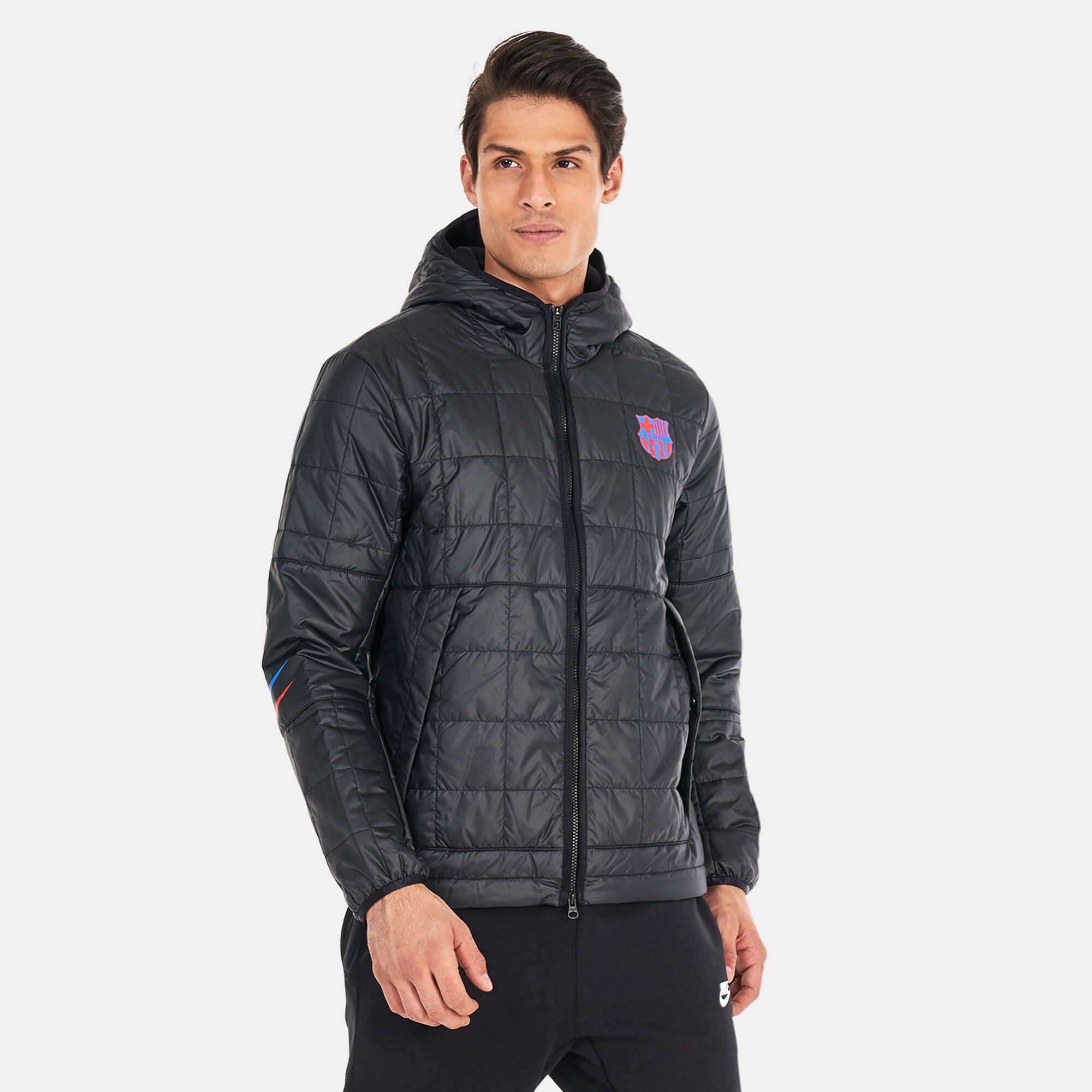 Fc barcelona cheap fleece jacket