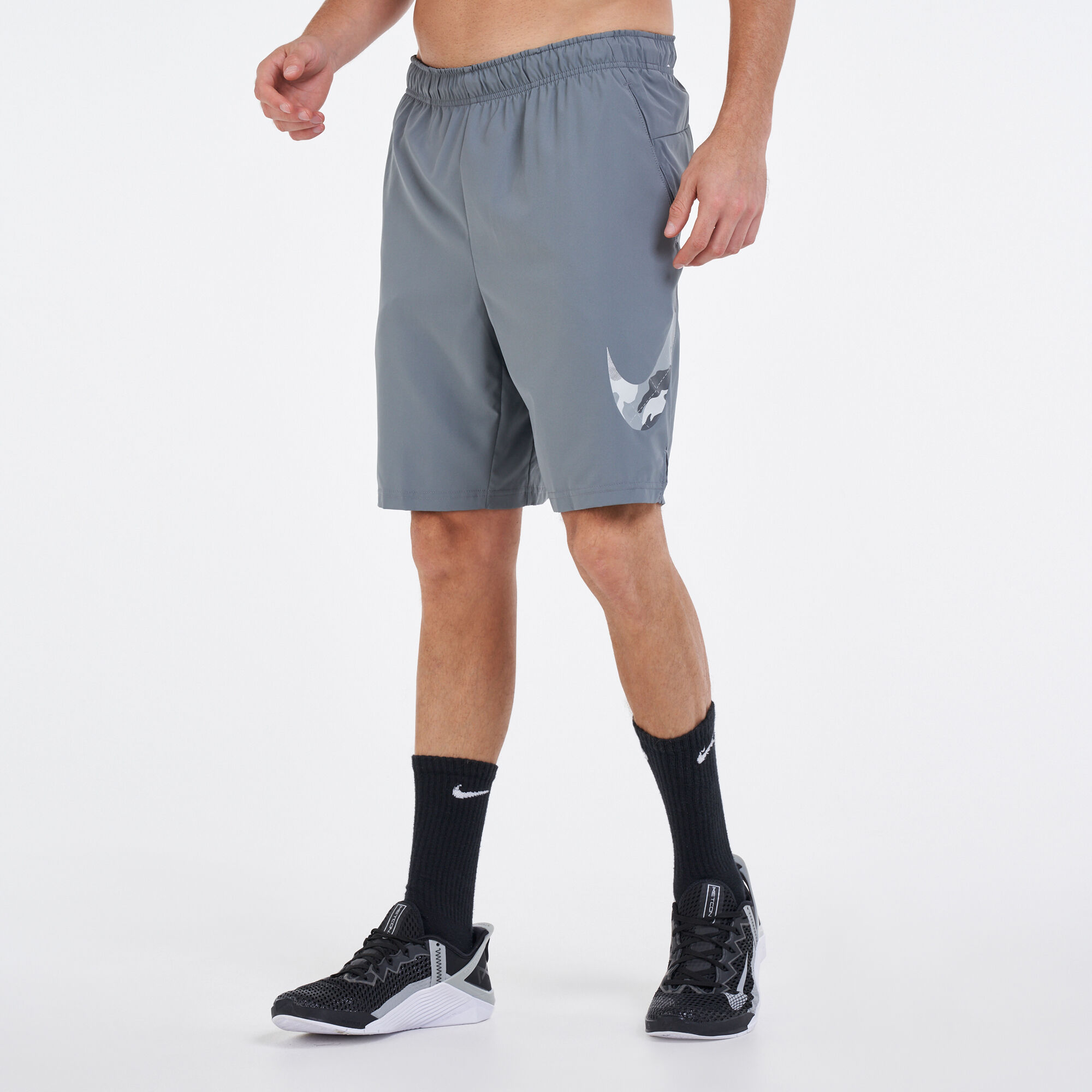 Men s Dri FIT Camo Training Shorts Grey Nike in Kuwait SSS