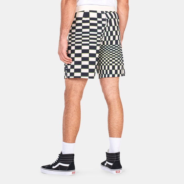 Vans Men's Skewed Checkerboard Board Shorts White image number 1