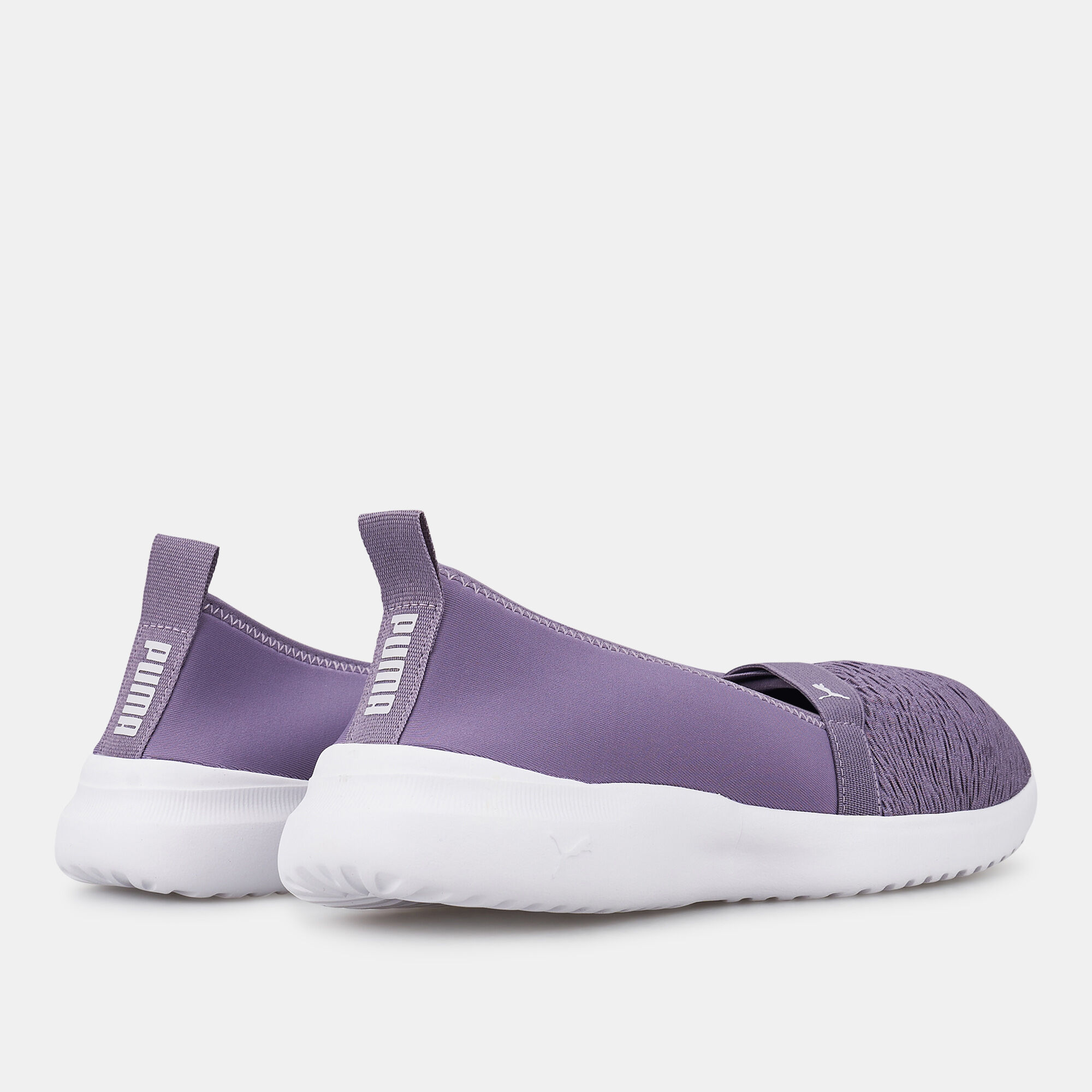 Puma slip ons purple clearance