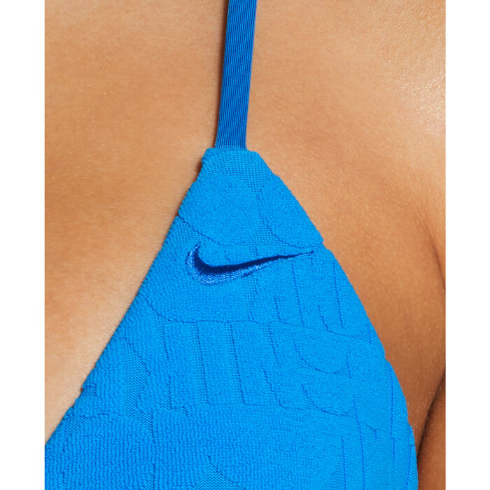 Nike Swim Women's Swim Retro Flow Bikini Top Blue image number 3