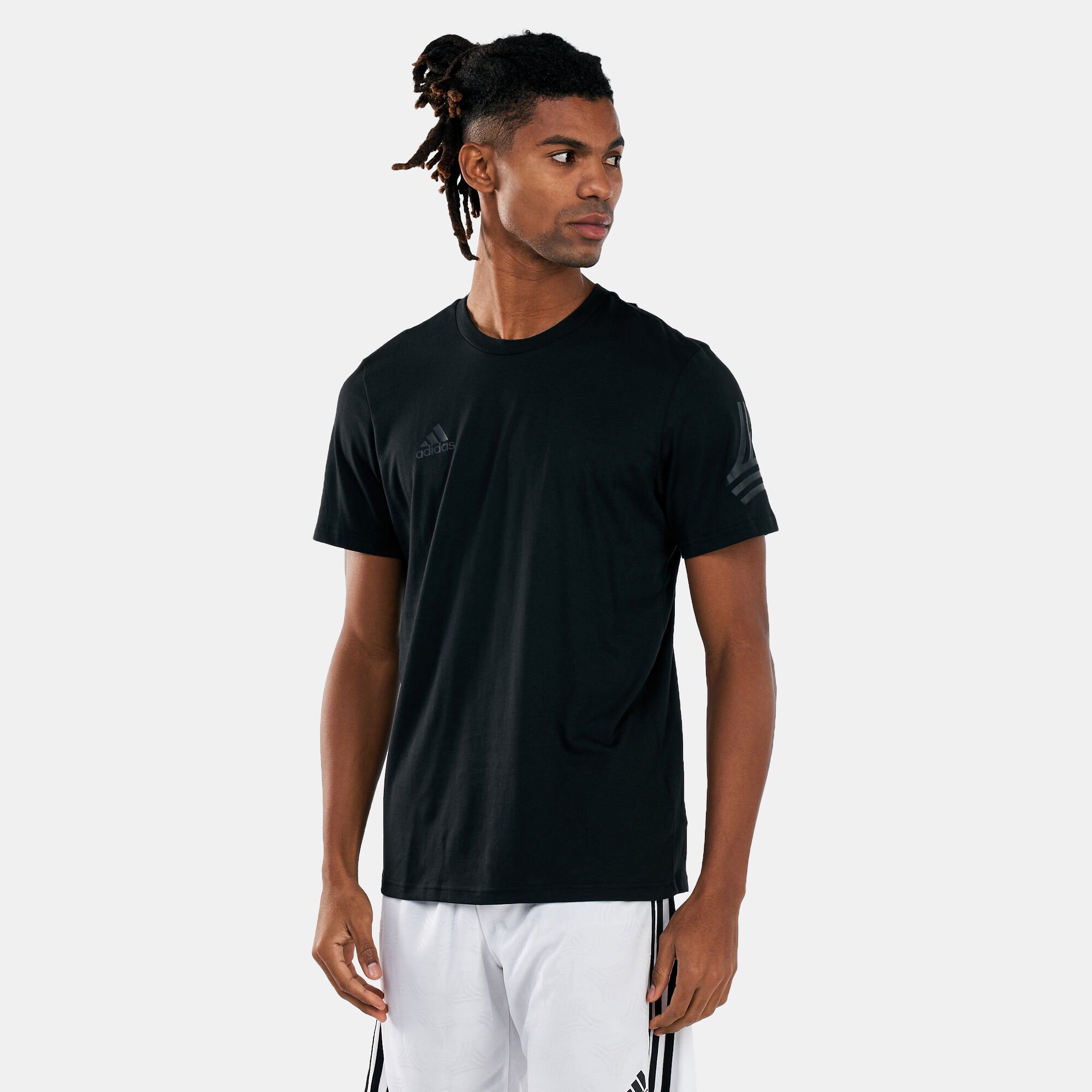 adidas Men s Tan Logo T Shirt in Kuwait SSS