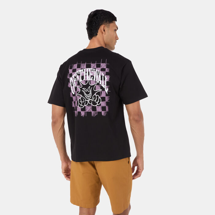Vans Men's Checker Logo T-Shirt Black image number 1