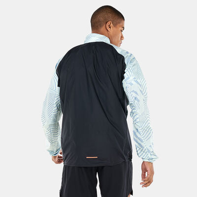 adidas Men's Terrex Trail Running Printed Wind Jacket Green