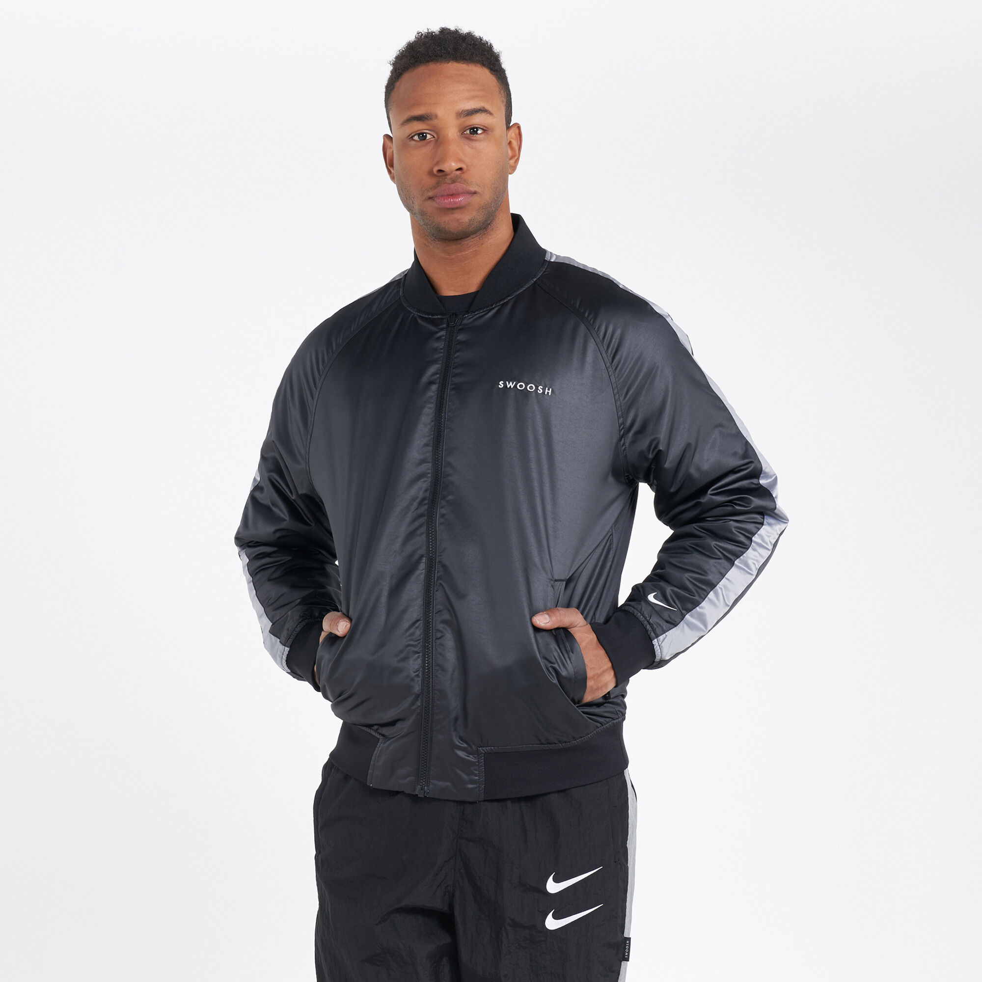 Nike woven bomber top jacket
